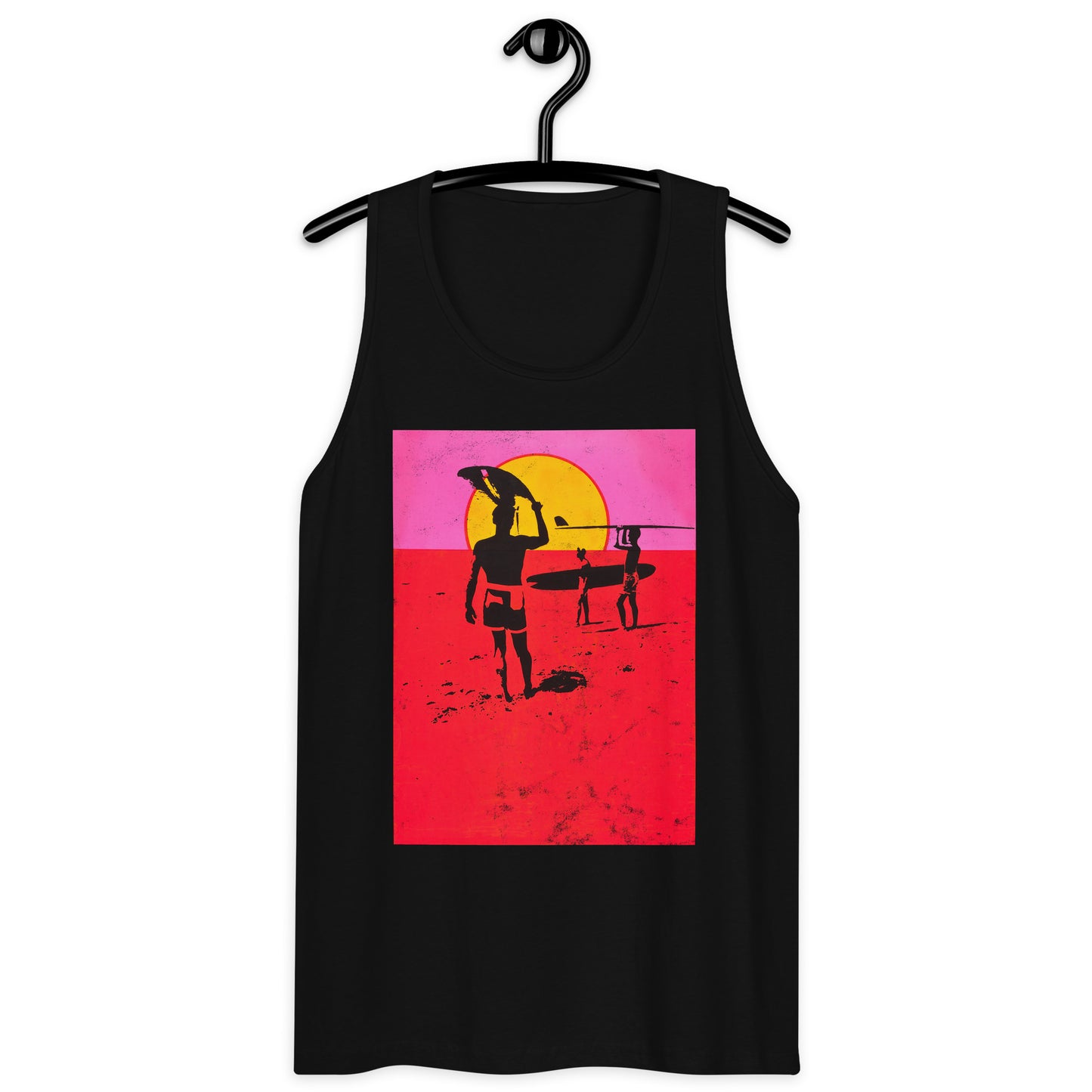 Endless Summer Neon Colors Retro Distressed Premium Tank Top