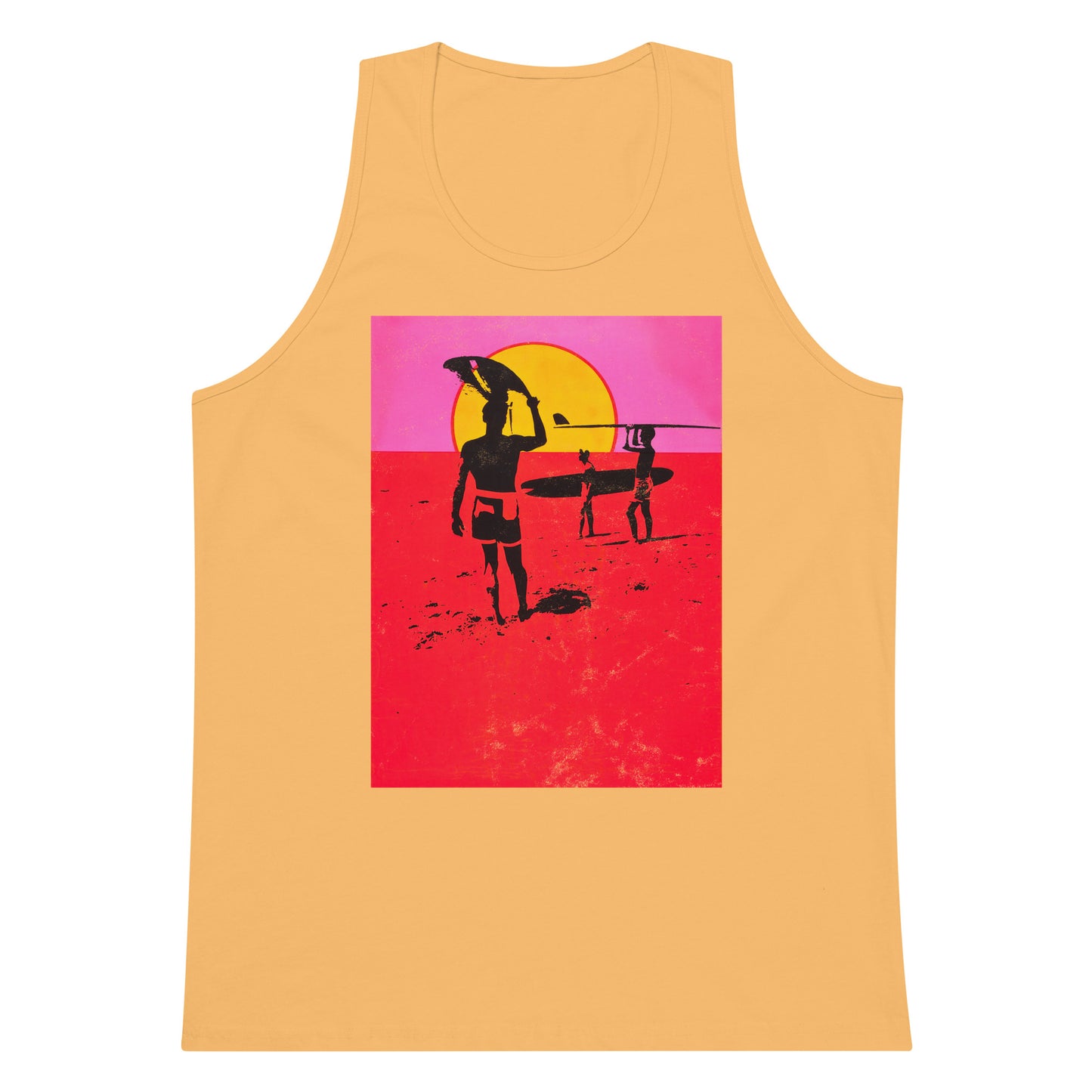 Endless Summer Neon Colors Retro Distressed Premium Tank Top