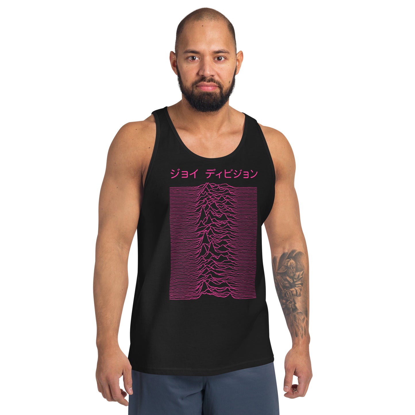 Japanese Pulsar Waveform (Dark Pink) | Retro Rockstar Tank Top