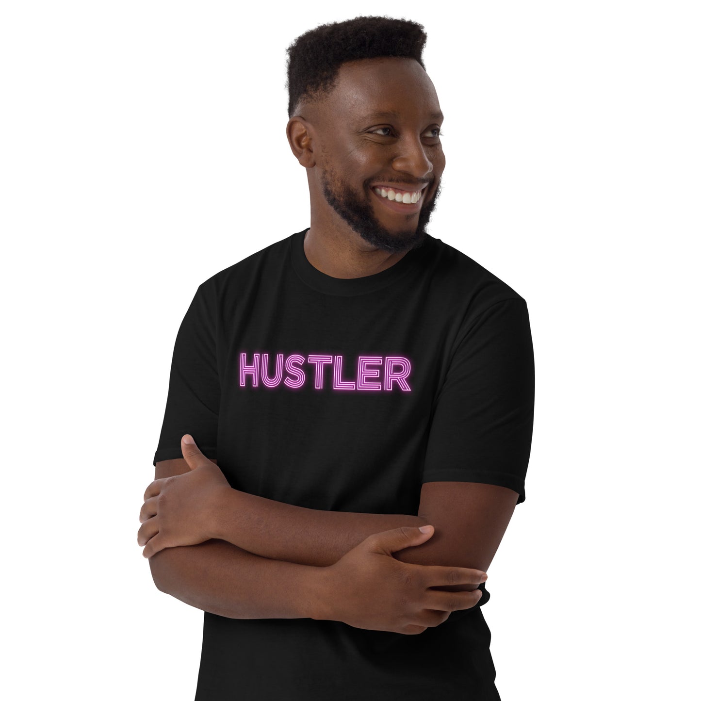 Hustler Neon Sign Softstyle Unisex T-Shirt