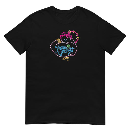 PARADISE GARAGE Neon Disco T-Shirt | Retro Dance Club Graphic Unisex T-Shirt