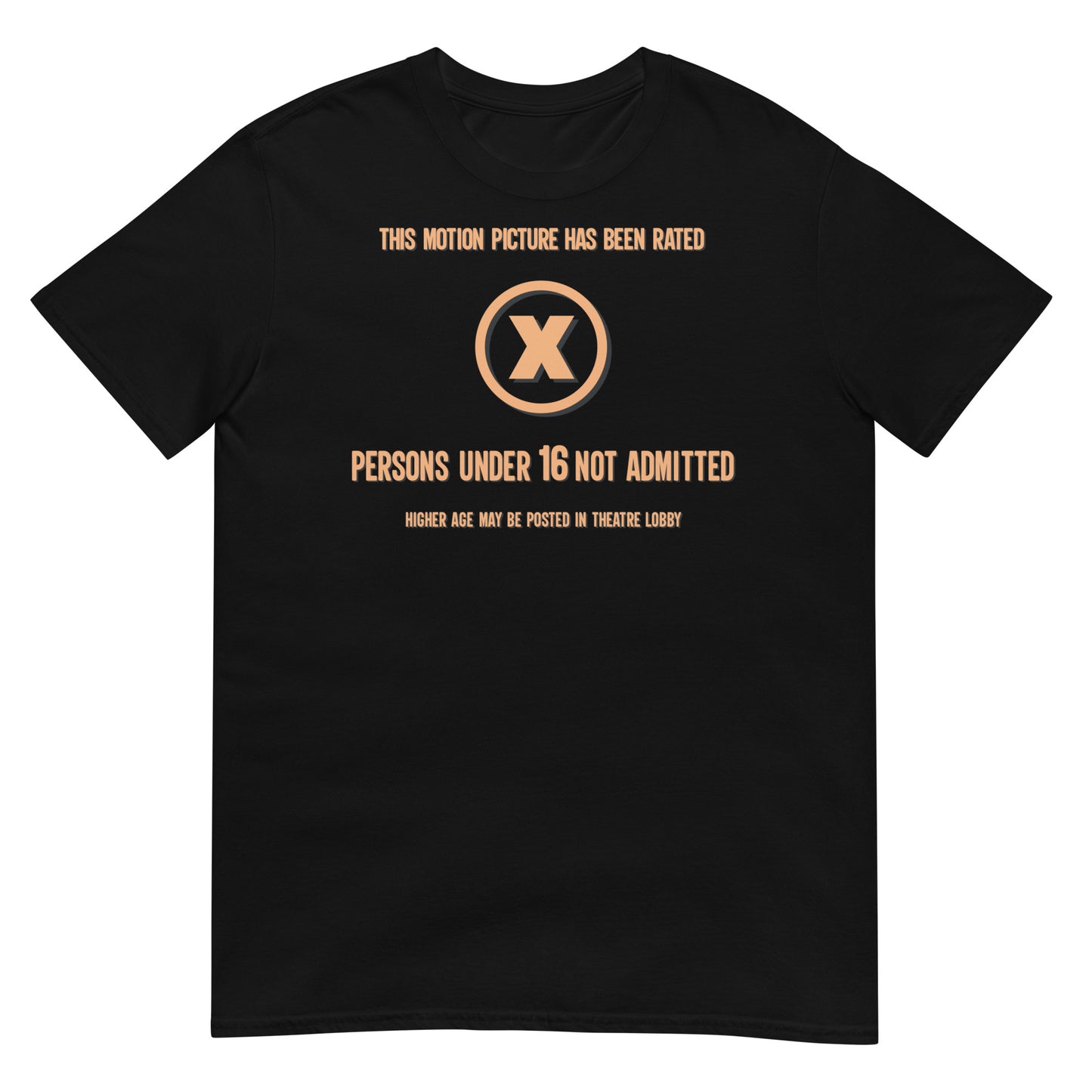 Rated X Rating Disclaimer 1970s Short-Sleeve Unisex T-Shirt