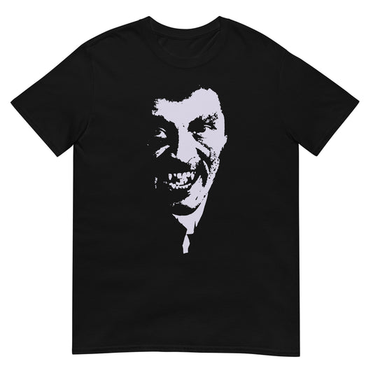 Blaxploitation Vampire Negative Space | Retro Horror Icon | Vintage 70s Horror Graphic Unisex Tee