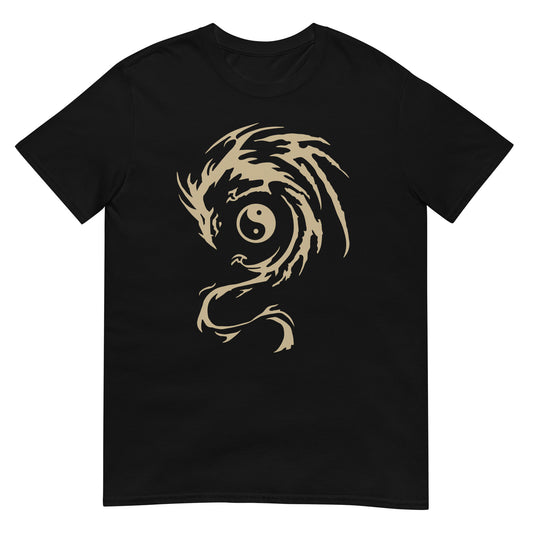 Comic Book Kung Fu Master Modern Dragon Logo Cosplay (Gold) Classic Tee