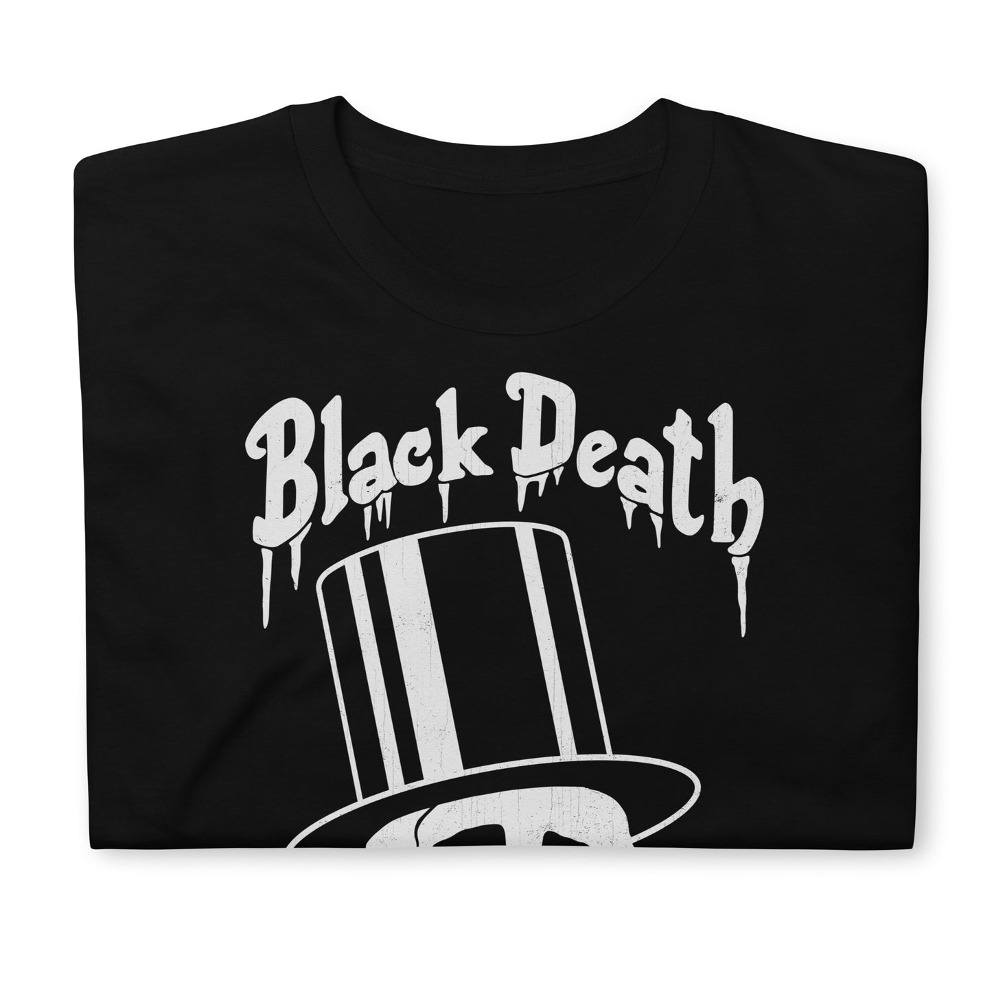 BD Vodka "Drink in Peace" Top Hat Skull | As Worn By Slash | (Front and Back Print) Distressed Softstyle Unisex T-Shirt