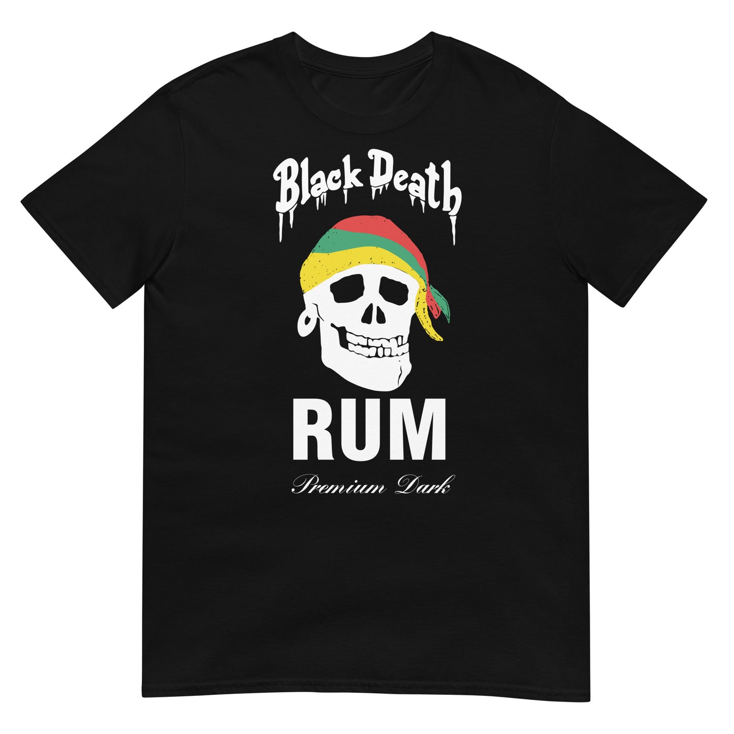 BD Rum Premium Dark Pirate Skull Softstyle Unisex T-Shirt