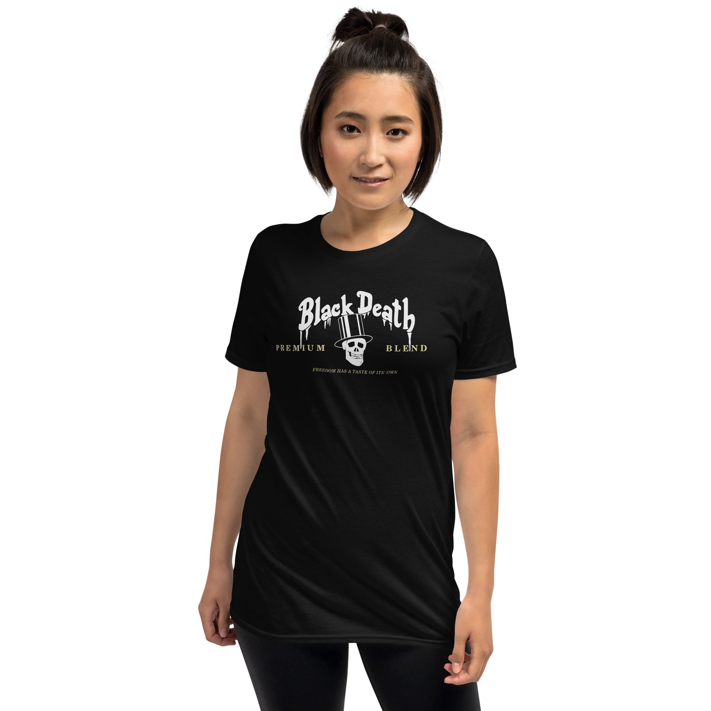 BD Premium Blend Top Hat Skull Logo | Freedom Has A Taste of Its Own | Softstyle Unisex Tee