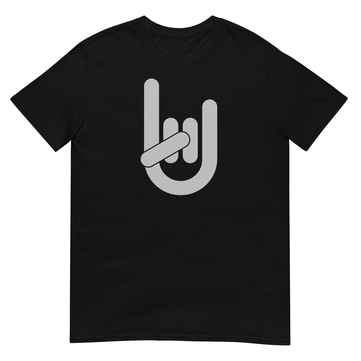 Guitarist Devil Horns Logo Softstyle Unisex Tee