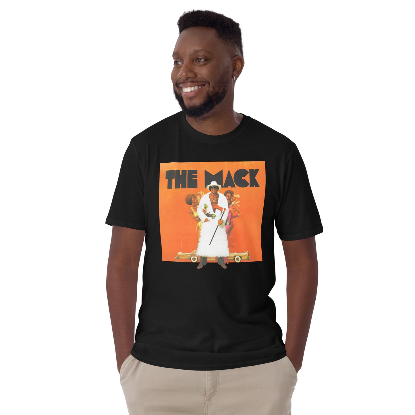 The Mack 1970s Blaxploitation Goldie Poster Distressed Softstyle Tee