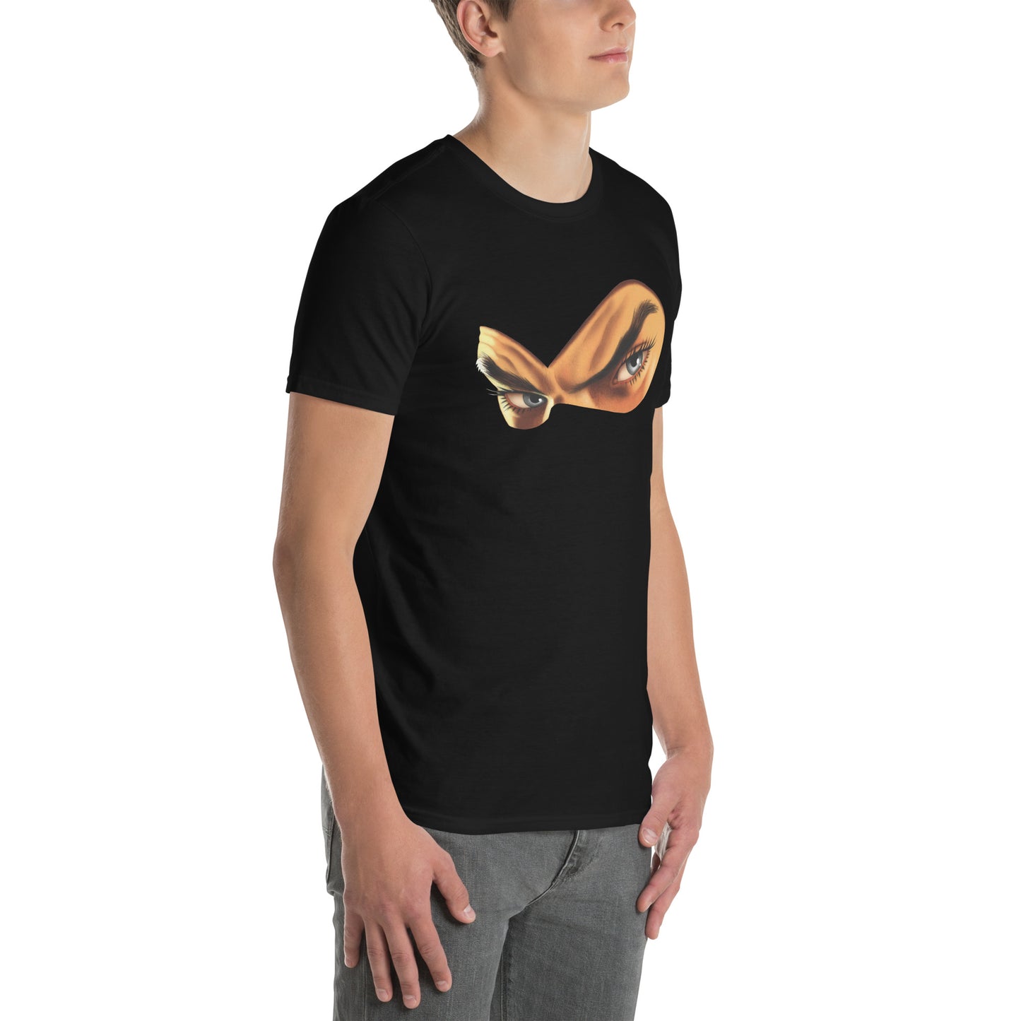 DIABOLIK Eyes Fumetti Villain | Bold Italian Comic Design Unisex Tee