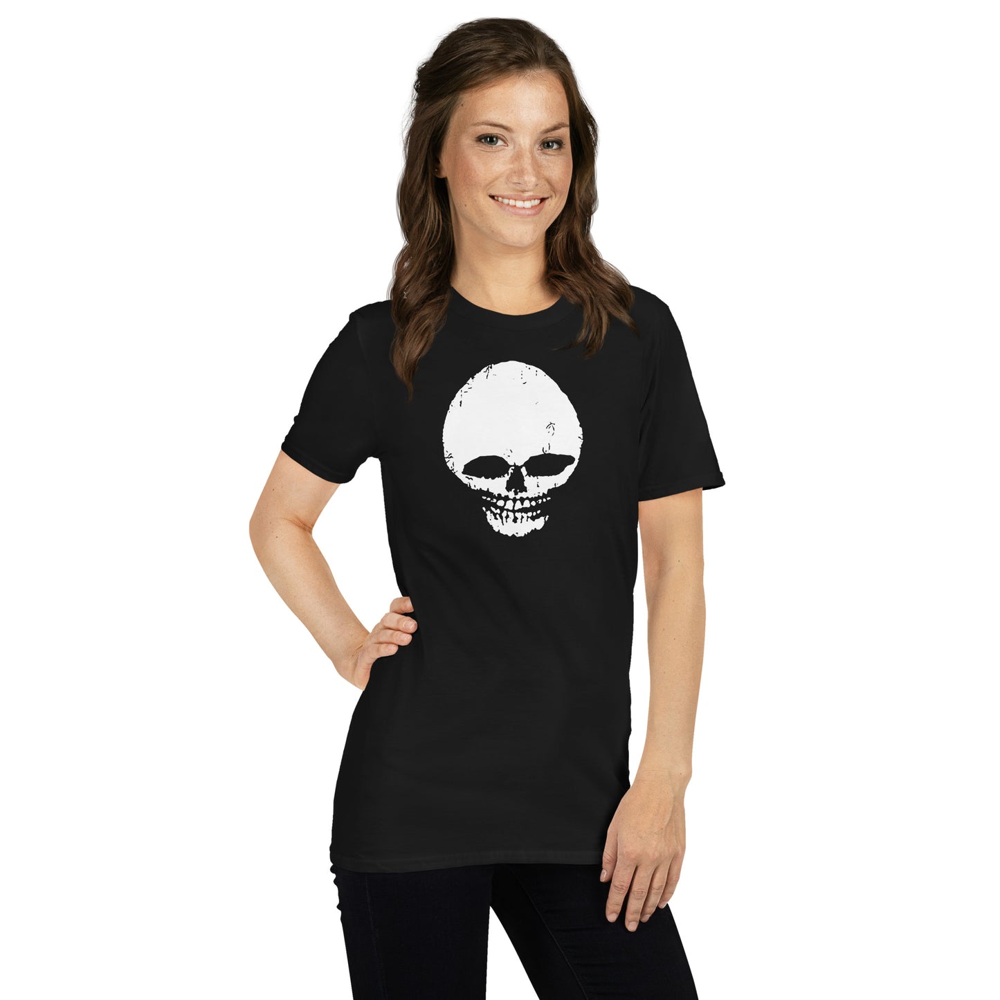 Punk Rock Skull As Worn by Debbie Harry | Vintage Creepy Alien Unisex T-Shirt