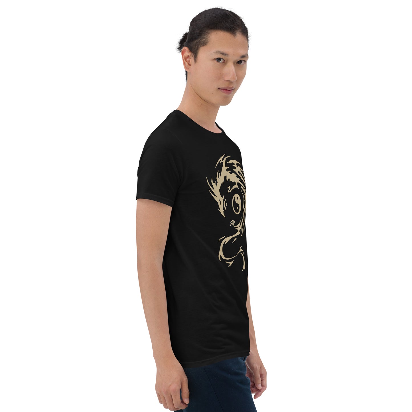 Comic Book Kung Fu Master Modern Dragon Logo Cosplay (Gold) Classic Tee