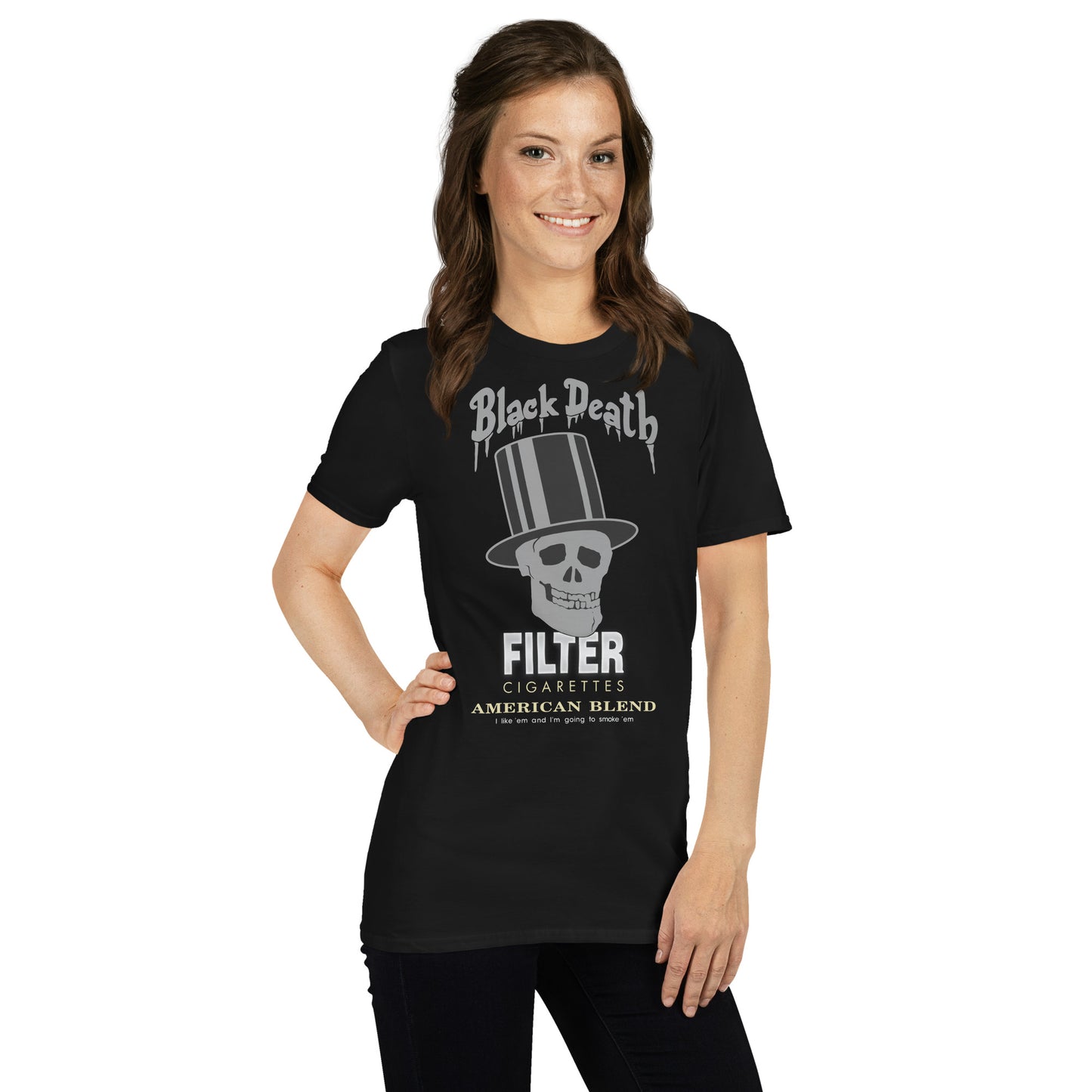 BD Top Hat Skull Logo | I Like'em and I'm going to Smoke'em | Softstyle Unisex Tee