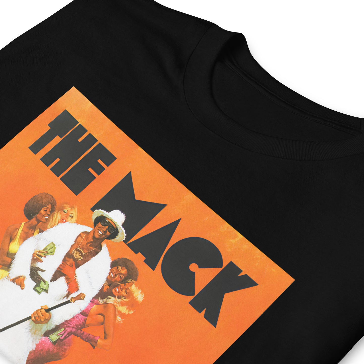 The Mack 1970s Blaxploitation Goldie Poster Distressed Softstyle Tee