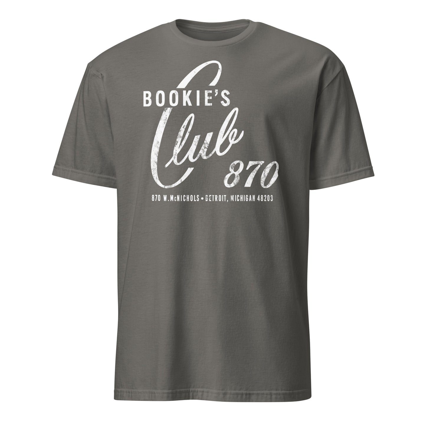 Bookie’s Club 870 Legendary Detroit Punk Venue Distressed Softstyle Unisex T-Shirt