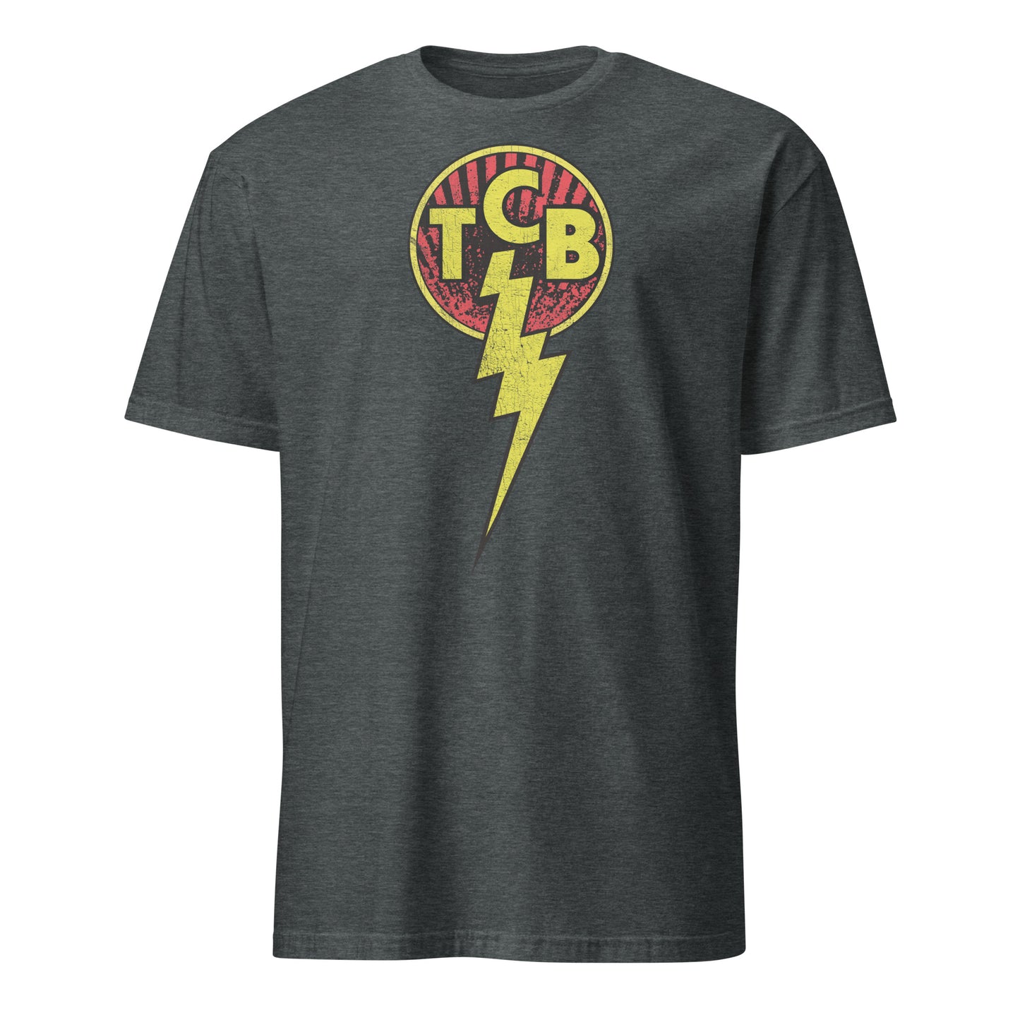 TCB Circle Distressed Logo | Taking Care Of Business Lightning Bolt Unisex T-Shirt