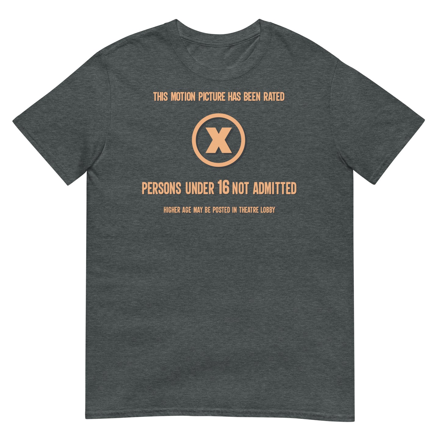 Rated X Rating Disclaimer 1970s Short-Sleeve Unisex T-Shirt