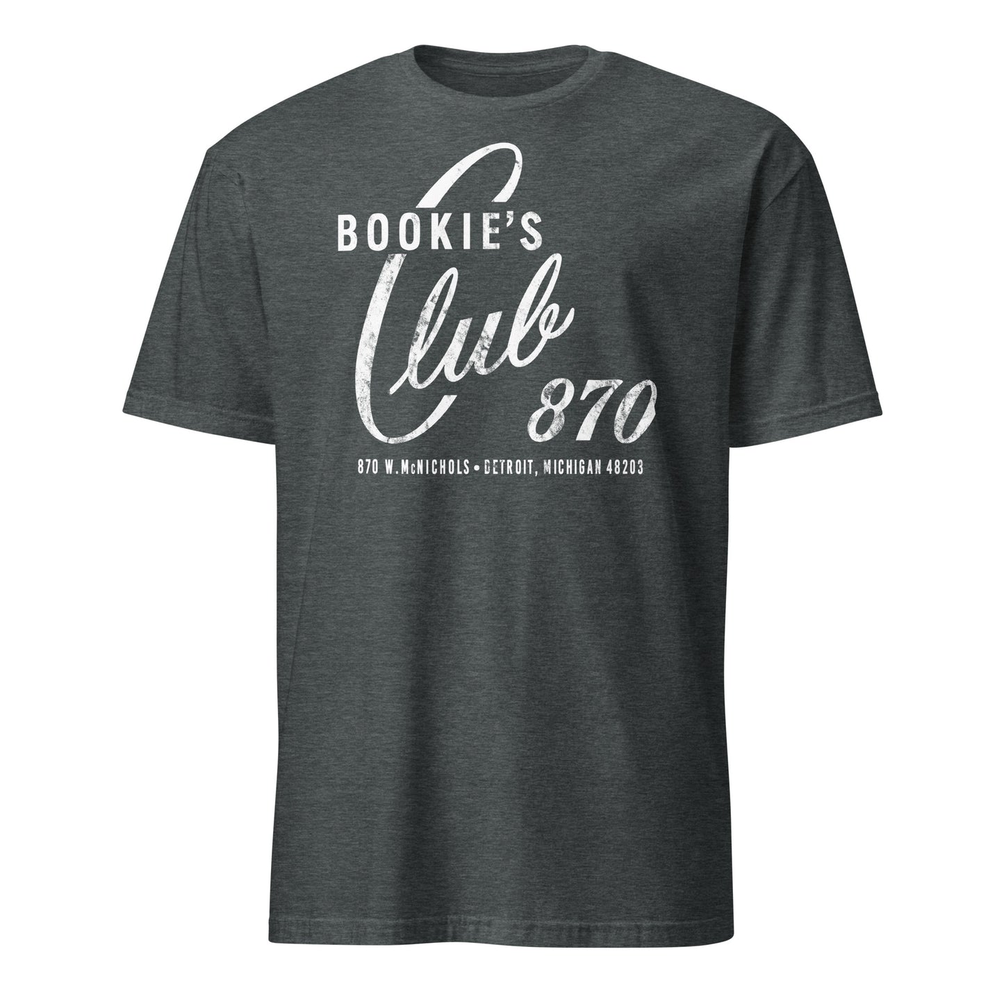 Bookie’s Club 870 Legendary Detroit Punk Venue Distressed Softstyle Unisex T-Shirt
