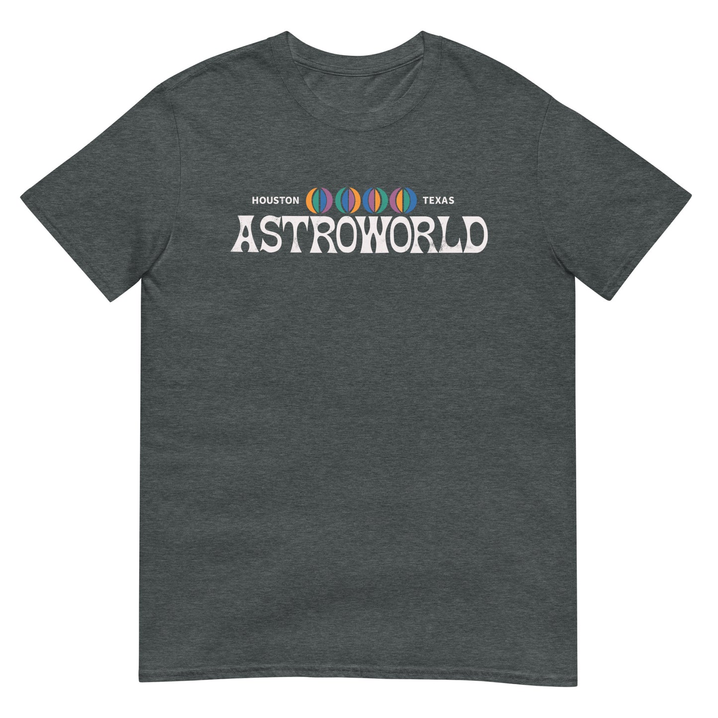 Houston Texas Defunct Theme Park Retro Logo Distressed Softstyle Unisex Tee