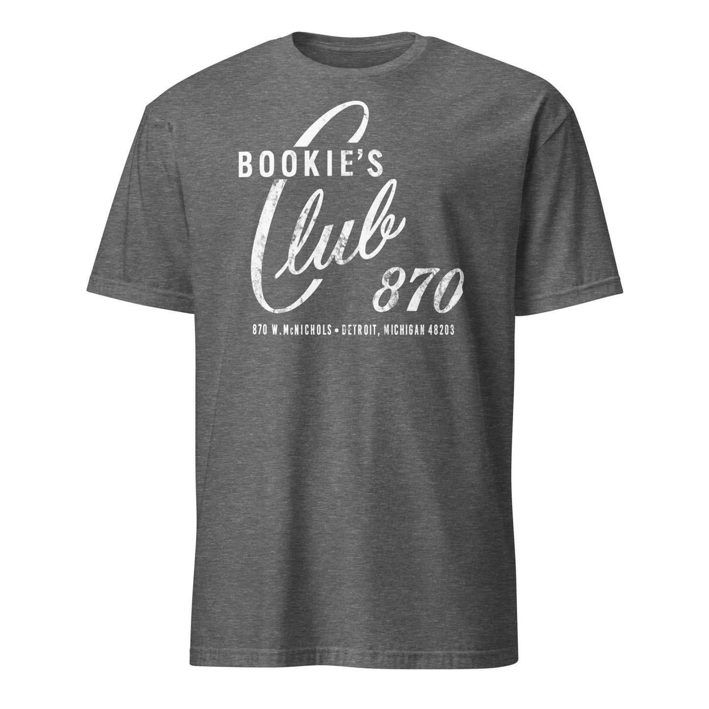 Bookie’s Club 870 Legendary Detroit Punk Venue Distressed Softstyle Unisex T-Shirt
