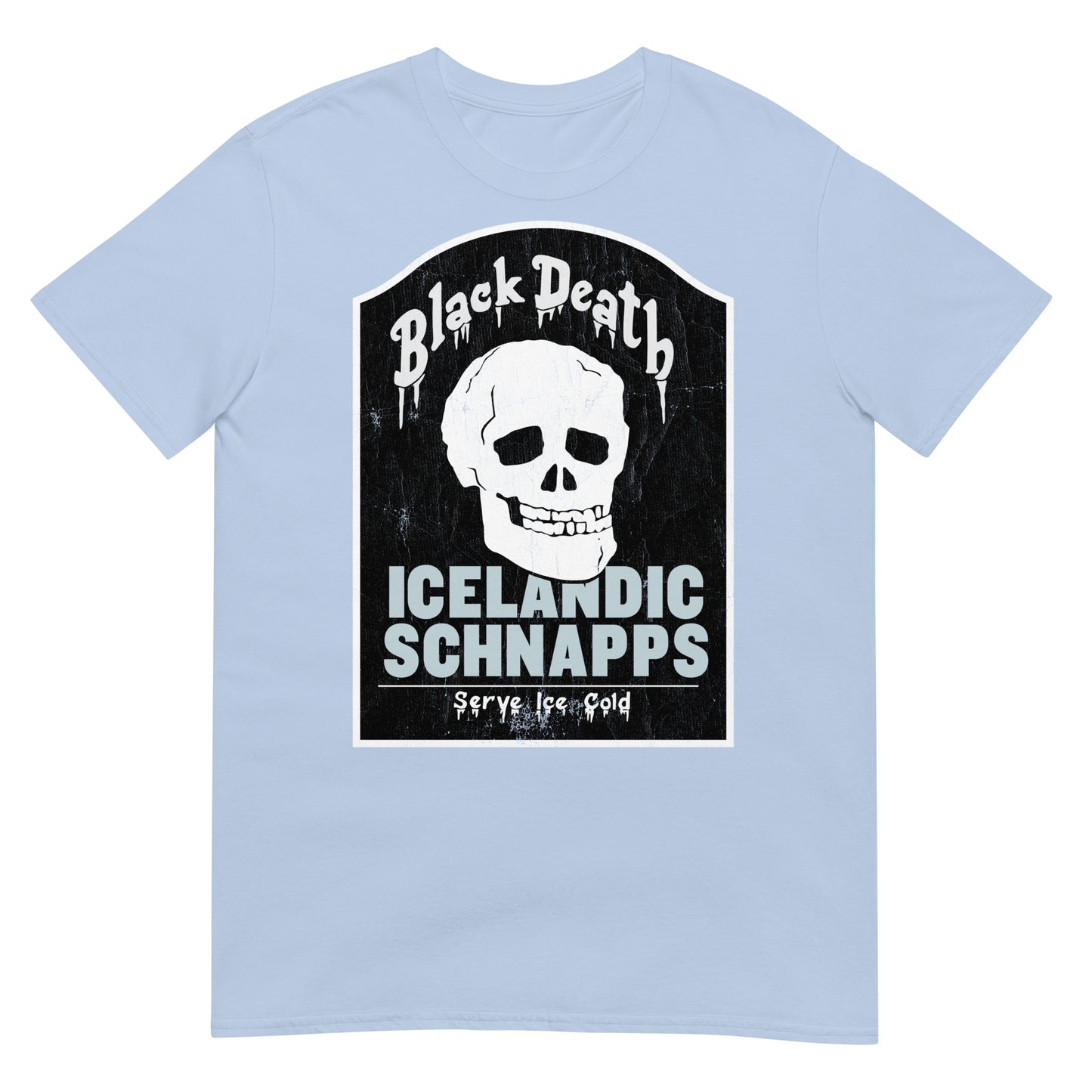 BD Icelandic Schnapps Tombstone Distressed Softstyle Unisex T-Shirt
