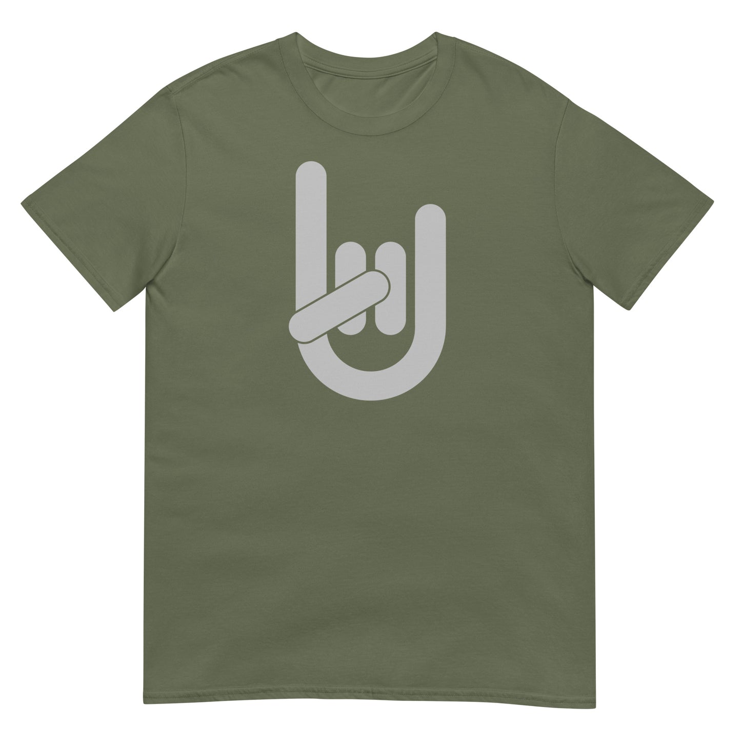 Guitarist Devil Horns Logo Softstyle Unisex Tee