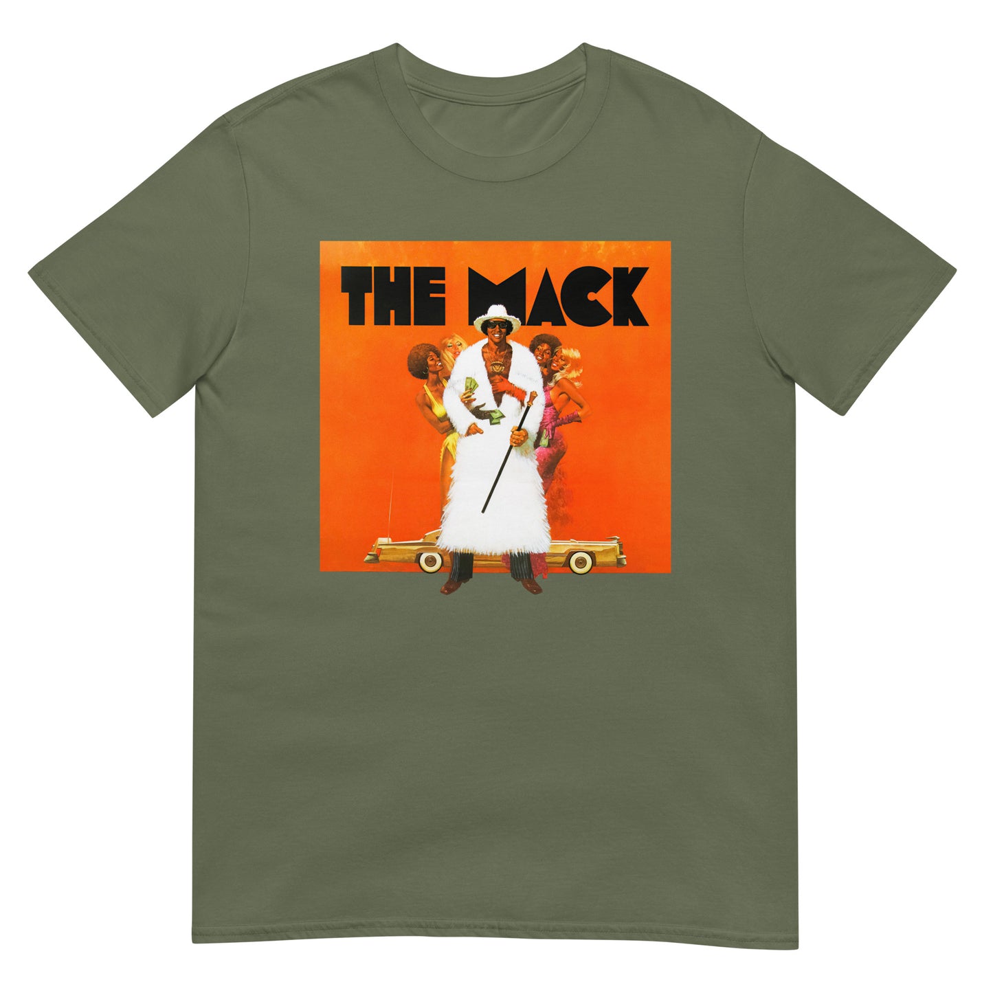 The Mack 1970s Blaxploitation Goldie Poster Distressed Softstyle Tee