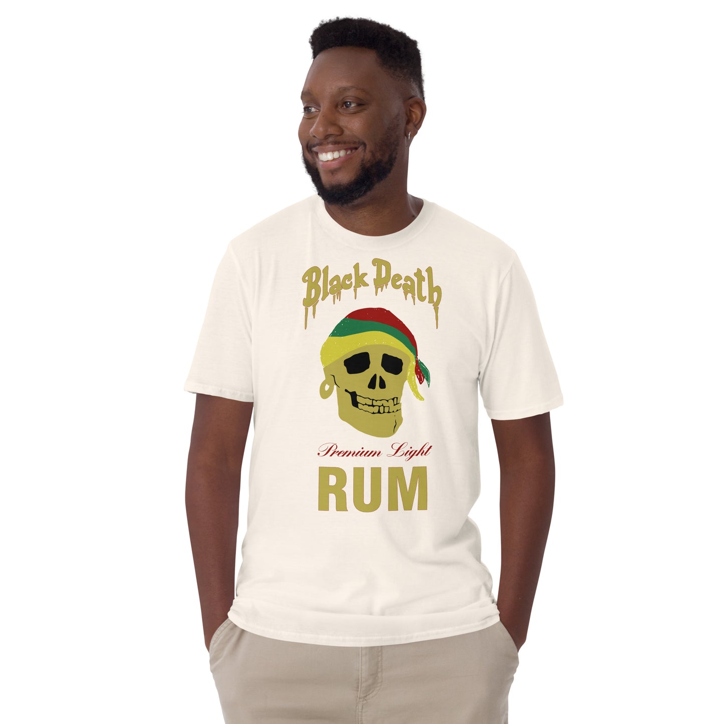 BD Rum Premium Light Pirate Skull Softstyle Unisex T-Shirt