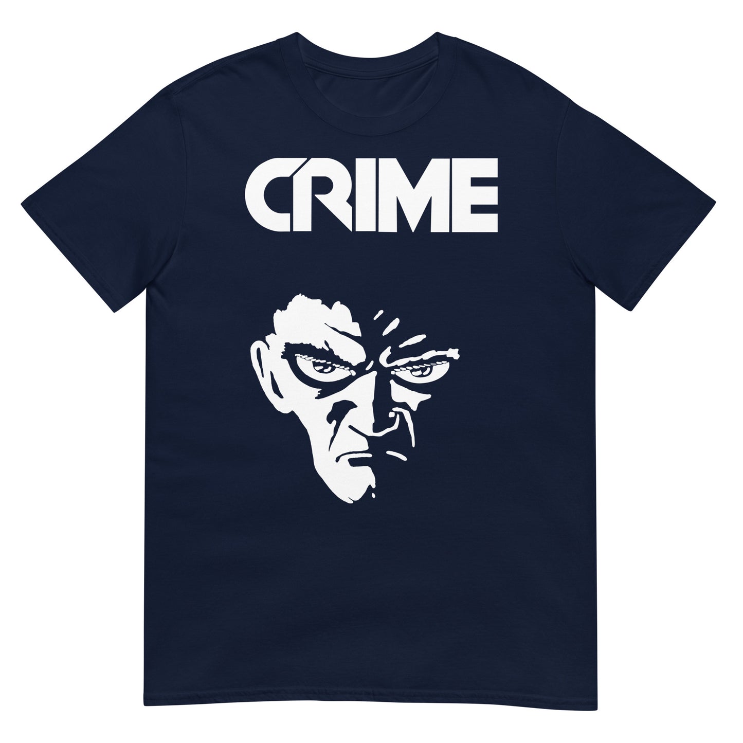 CRIME Raw 70s Punk Face | Softstyle Unisex Rebel Shirt