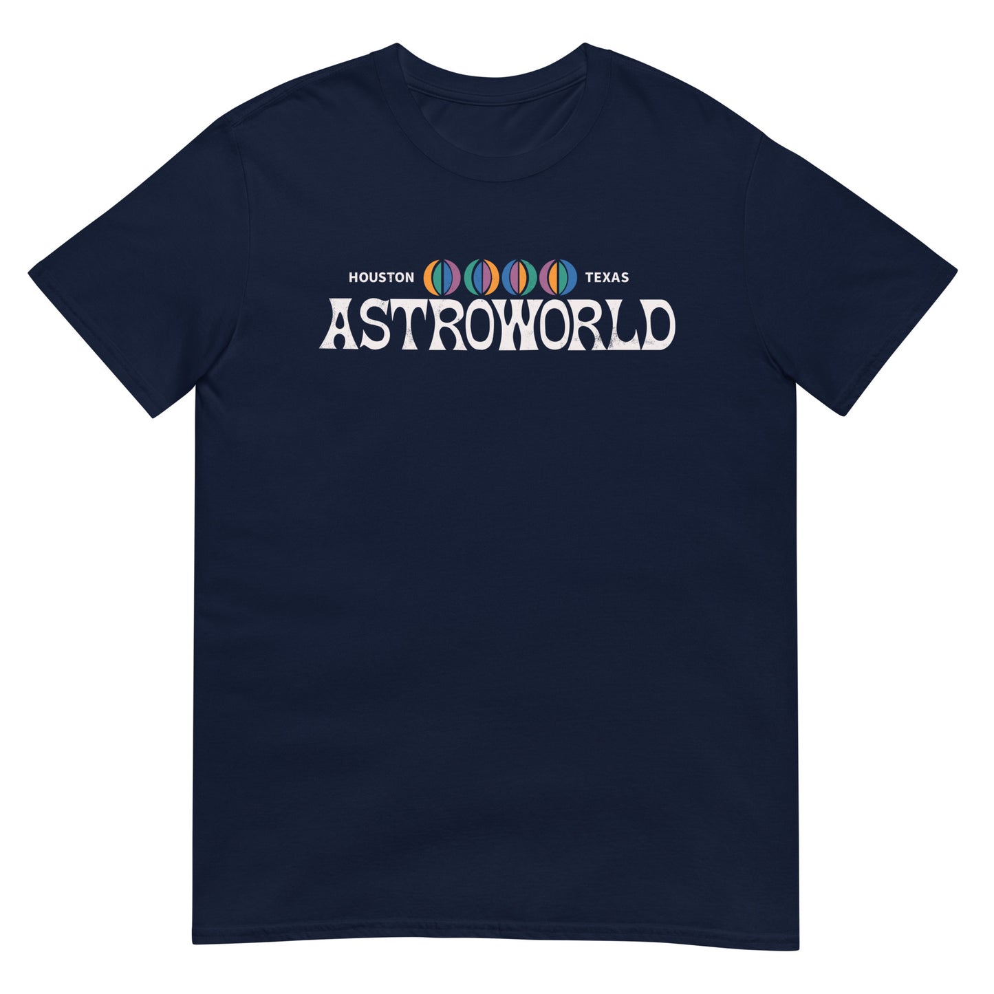 Houston Texas Defunct Theme Park Retro Logo Distressed Softstyle Unisex Tee