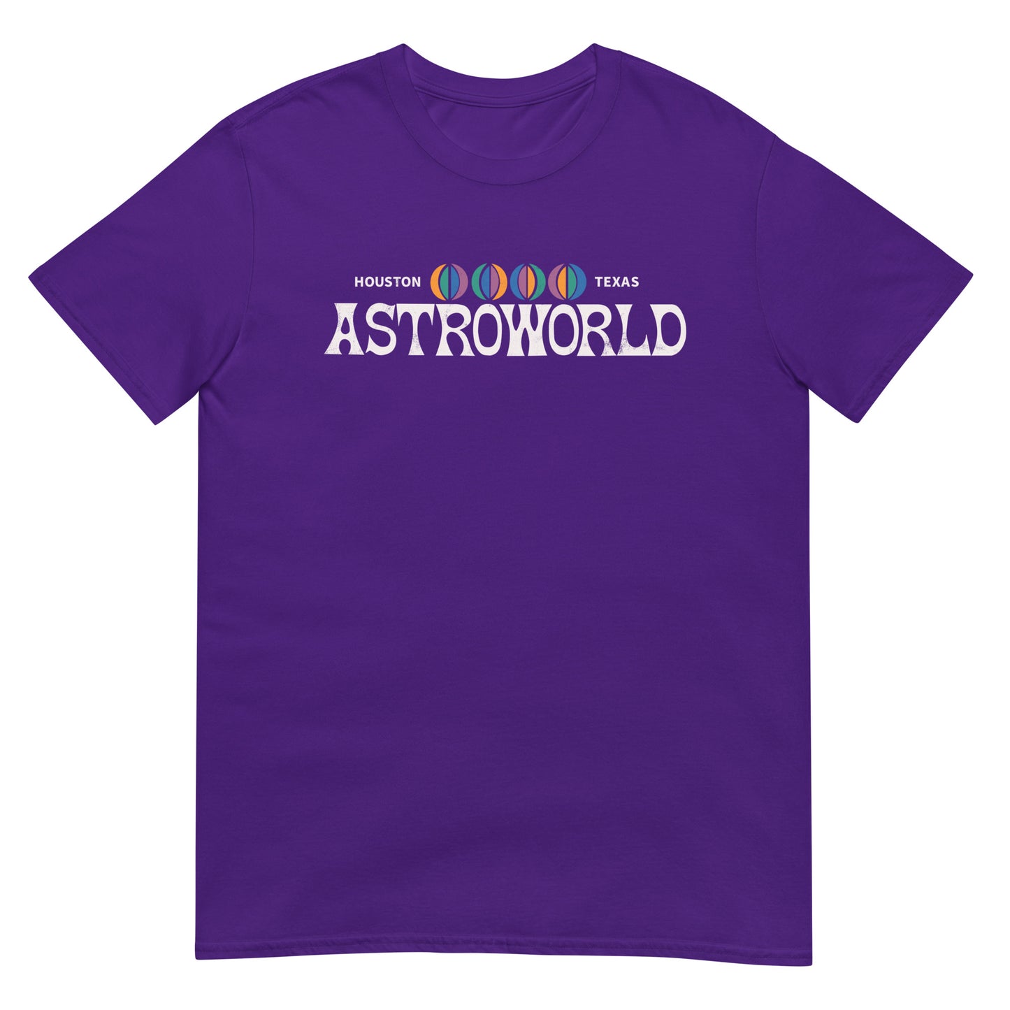 Houston Texas Defunct Theme Park Retro Logo Distressed Softstyle Unisex Tee