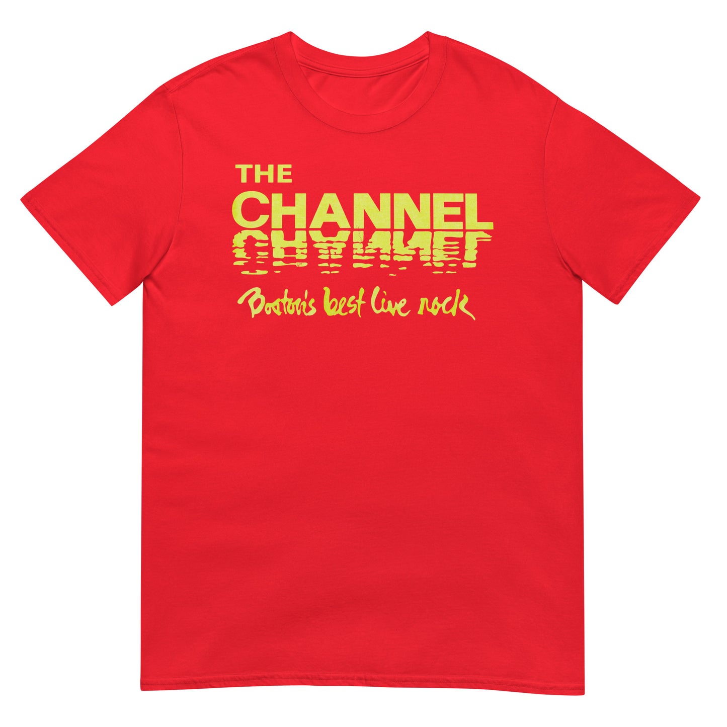 The Channel - Boston's Best Live Rock Distressed Softstyle Unisex Tee