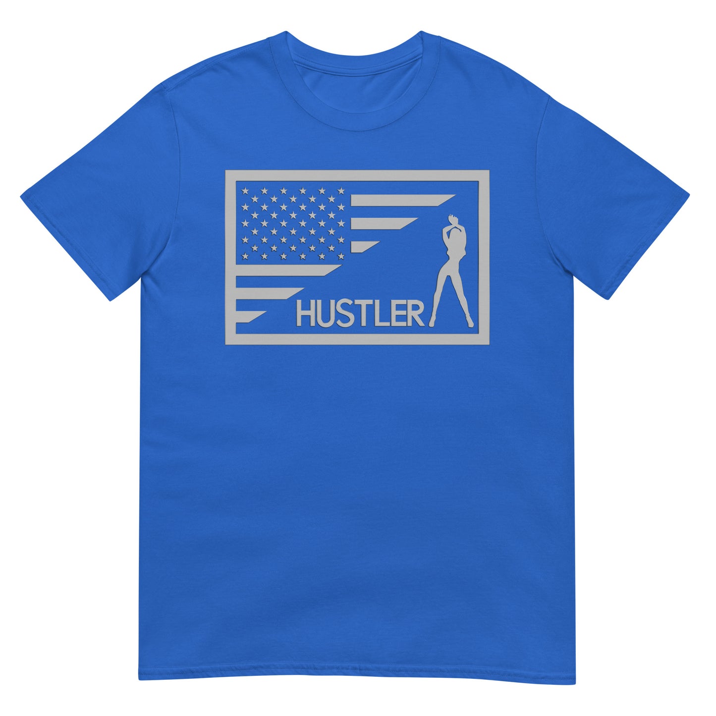Hustler Chrome Flag Softstyle Unisex T-Shirt