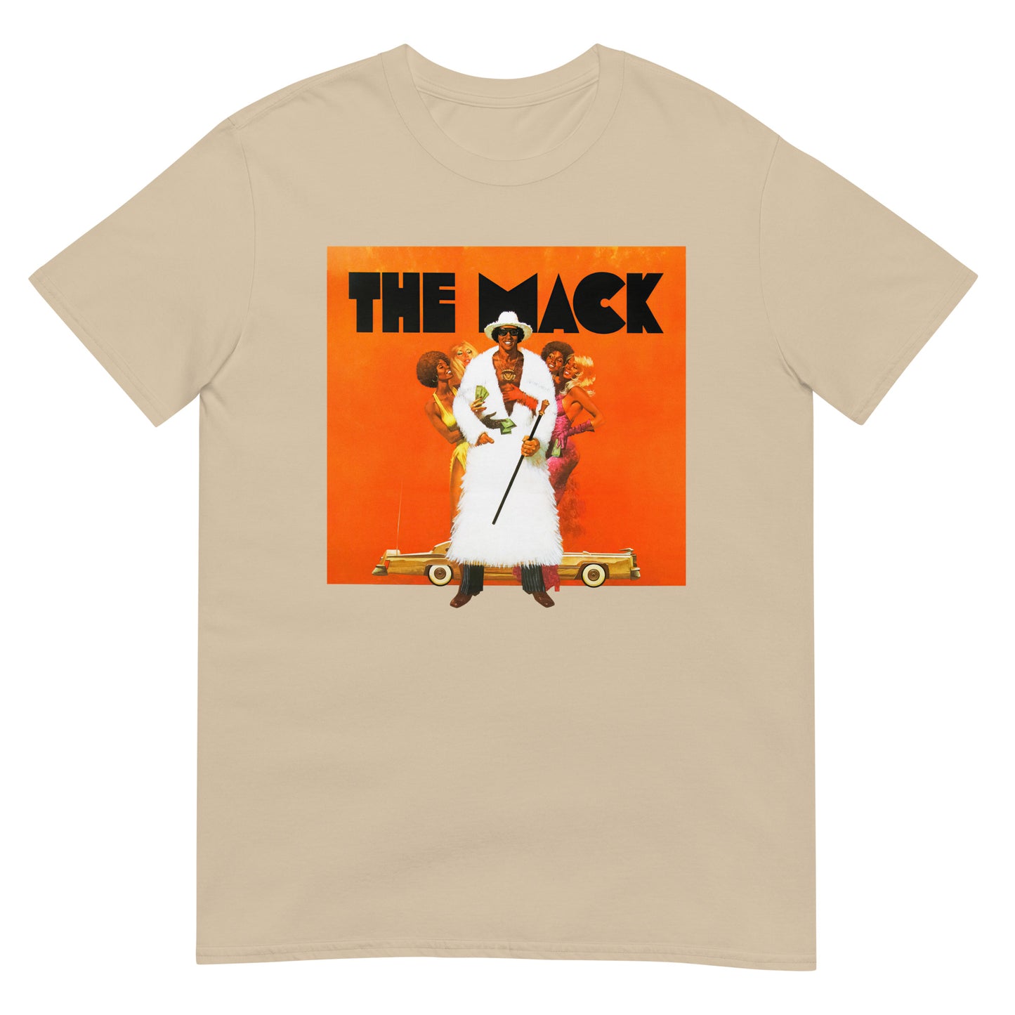 The Mack 1970s Blaxploitation Goldie Poster Distressed Softstyle Tee