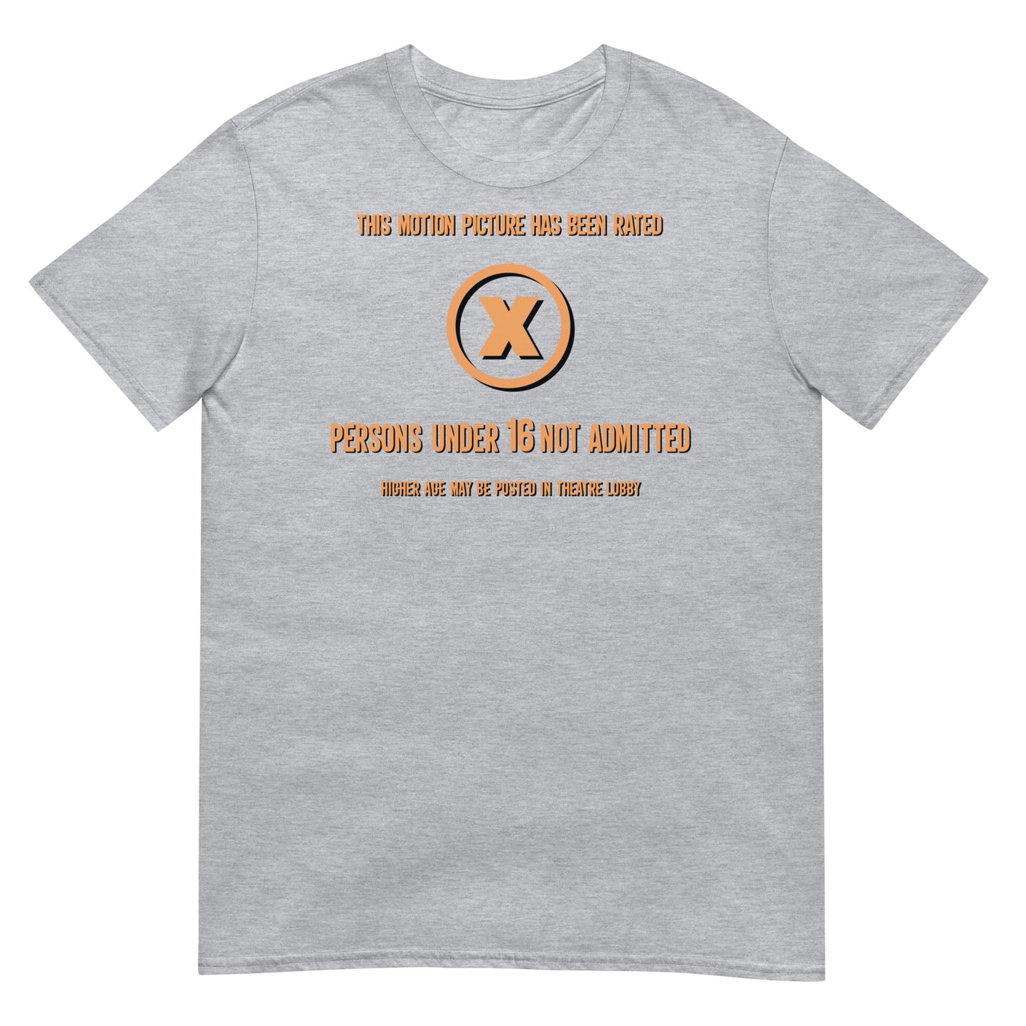 Rated X Rating Disclaimer 1970s Short-Sleeve Unisex T-Shirt