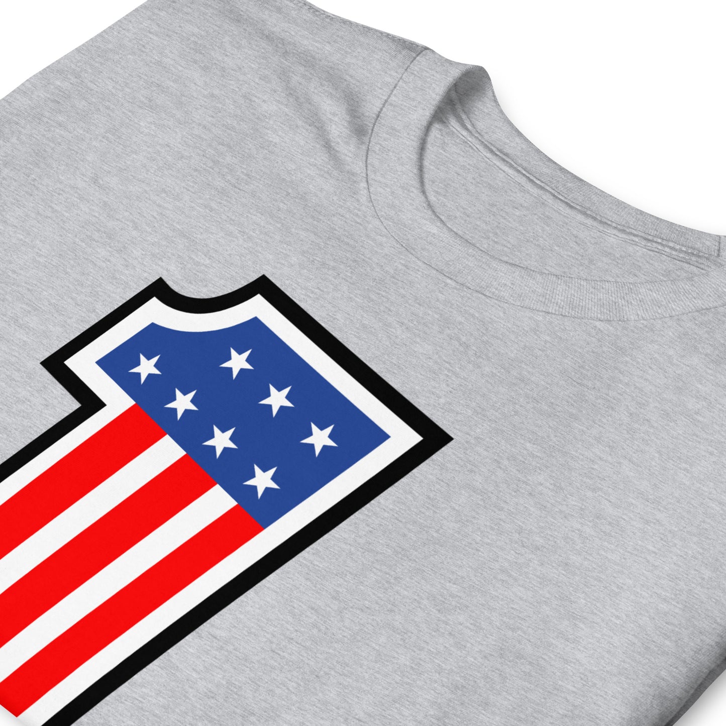 Number One Stars & Stripes Stuntman Motorcycle Racing #1 Softstyle Unisex T-Shirt