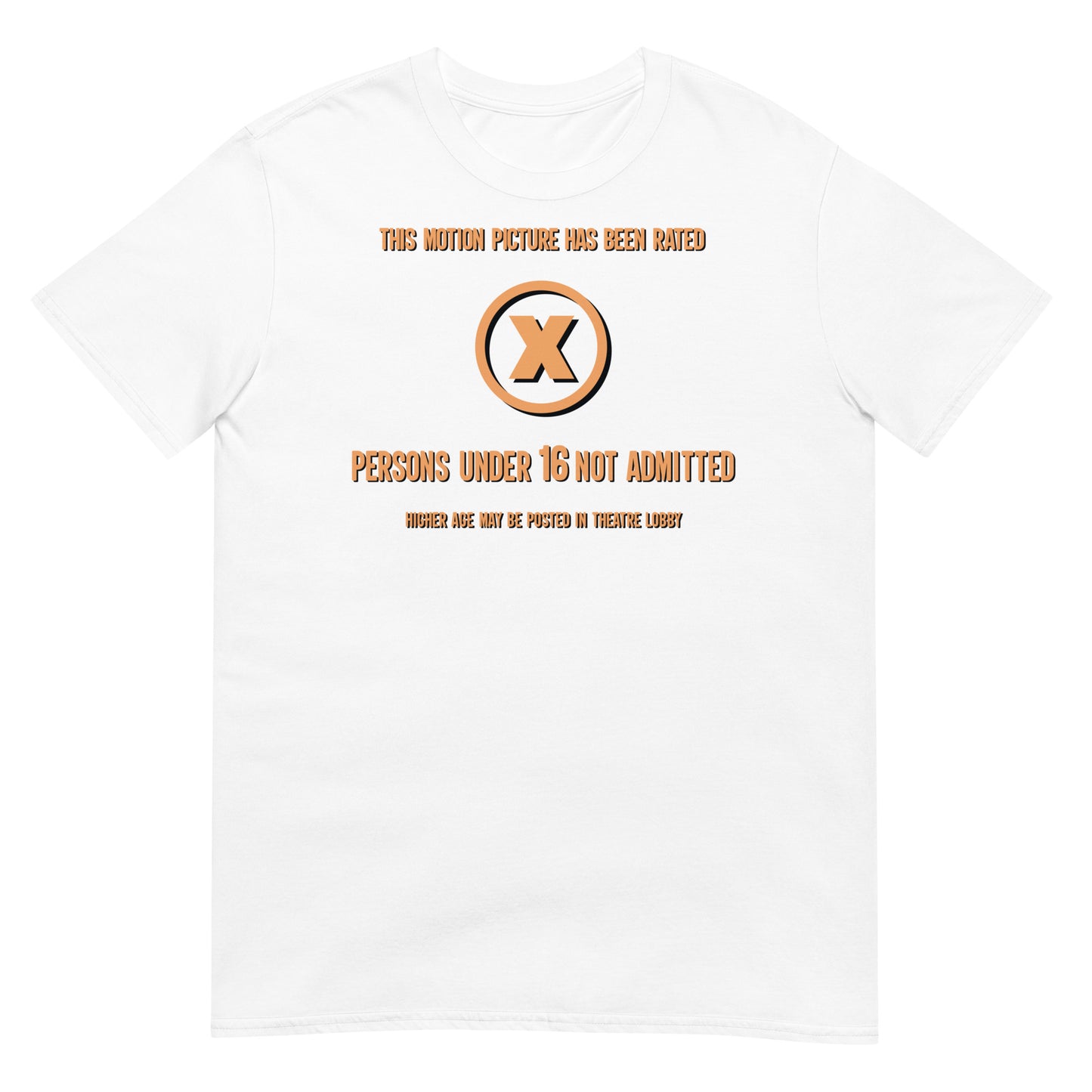 Rated X Rating Disclaimer 1970s Short-Sleeve Unisex T-Shirt