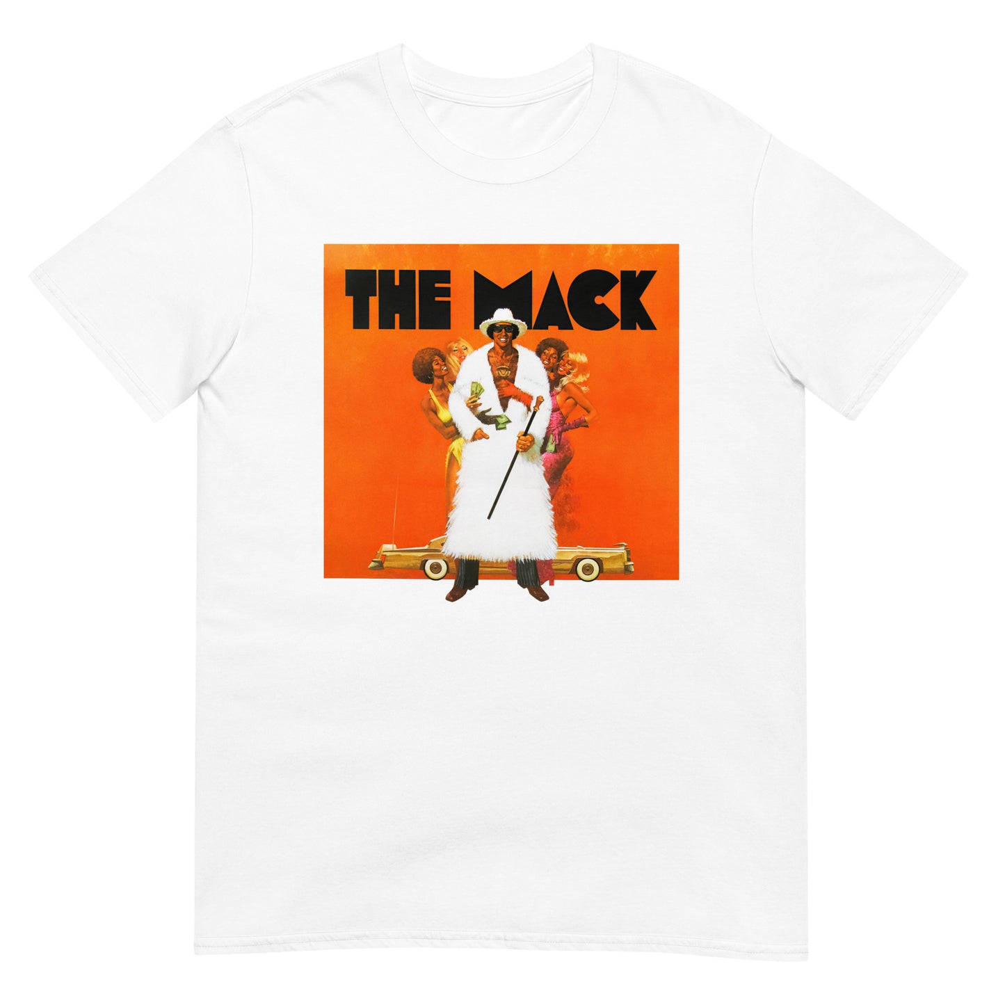 The Mack 1970s Blaxploitation Goldie Poster Distressed Softstyle Tee