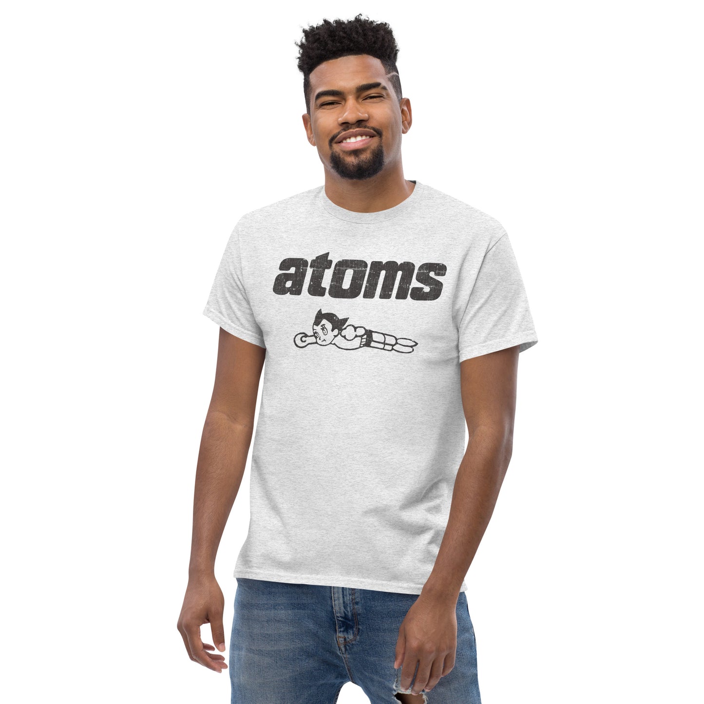 Sankei Atoms サンケイアトムズ Distressed Baseball Logo (Black) Classic Tee