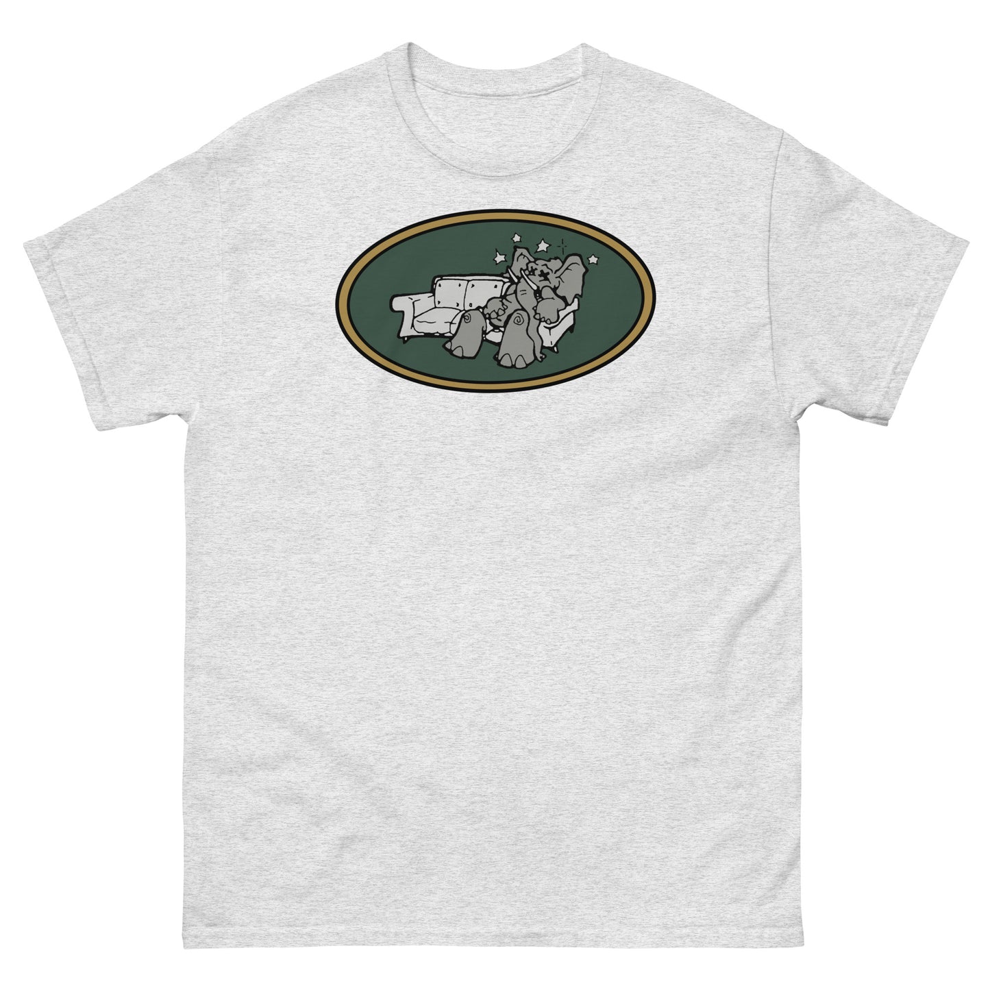 Brooklyn Dust Music Elephant Color Logo (Goblin Green) Unisex Classic Tee