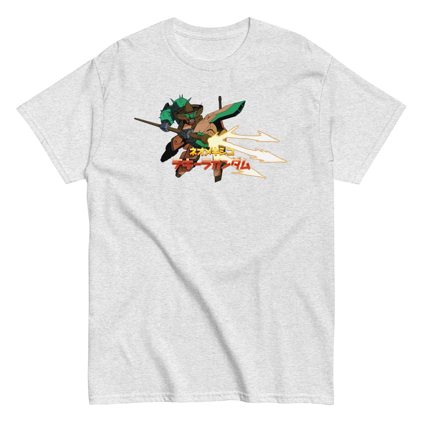 Neo Mexico Tequila Giant Robot Mech Distressed Graphic Anime Fan Gear Unisex Classic Tee