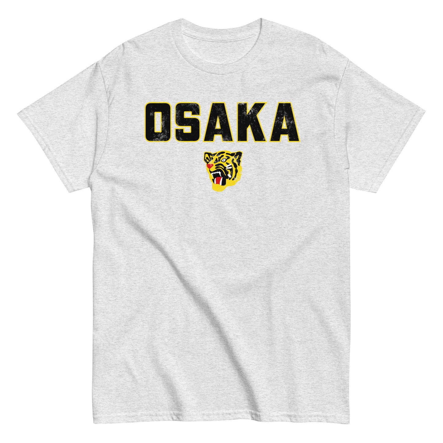 Osaka Tigers (Black) Vintage Japanese Baseball Distressed Unisex Classic Tee