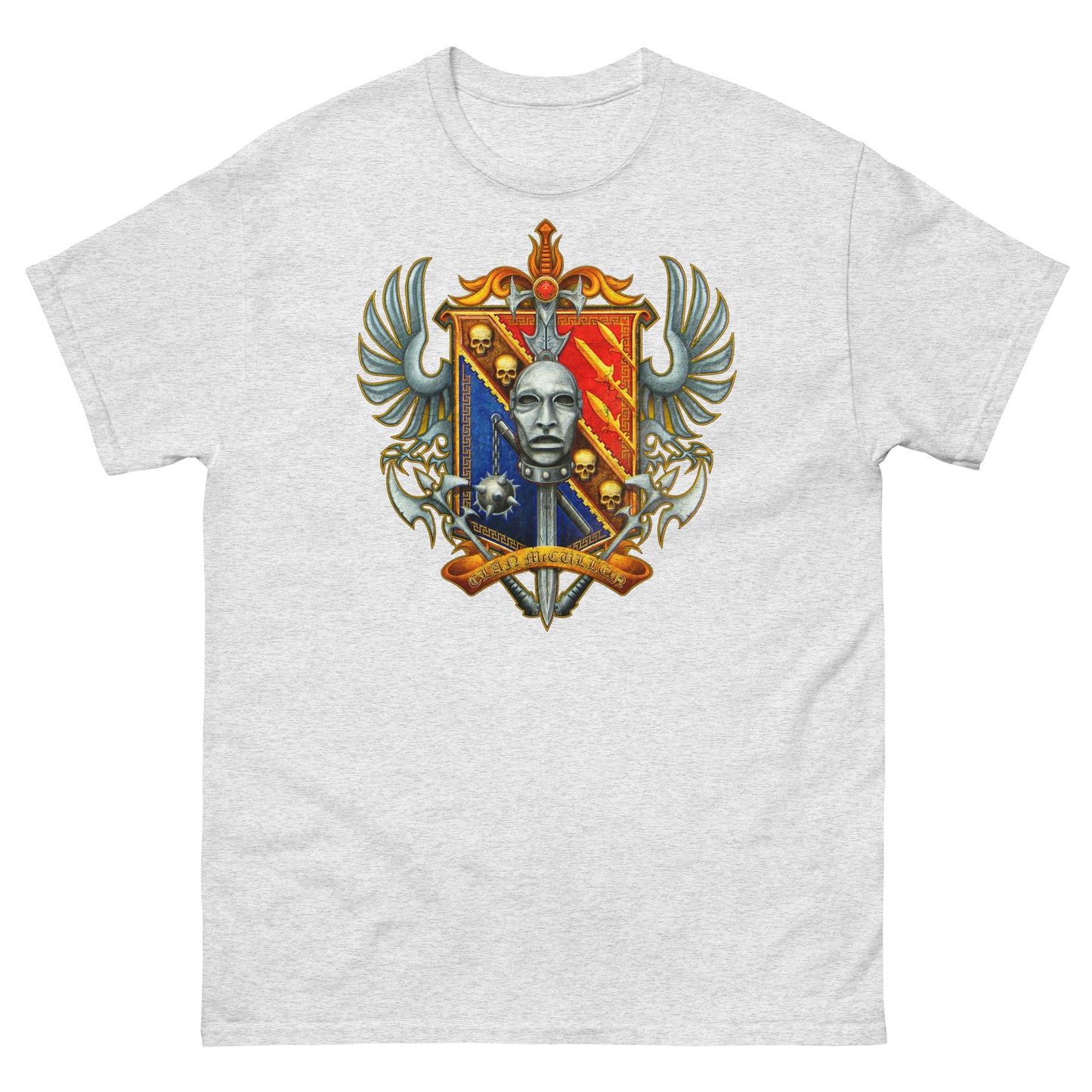 McCullen Clan Scottish Coat of Arms Dealer Distressed Unisex Grenadier Classic Tee