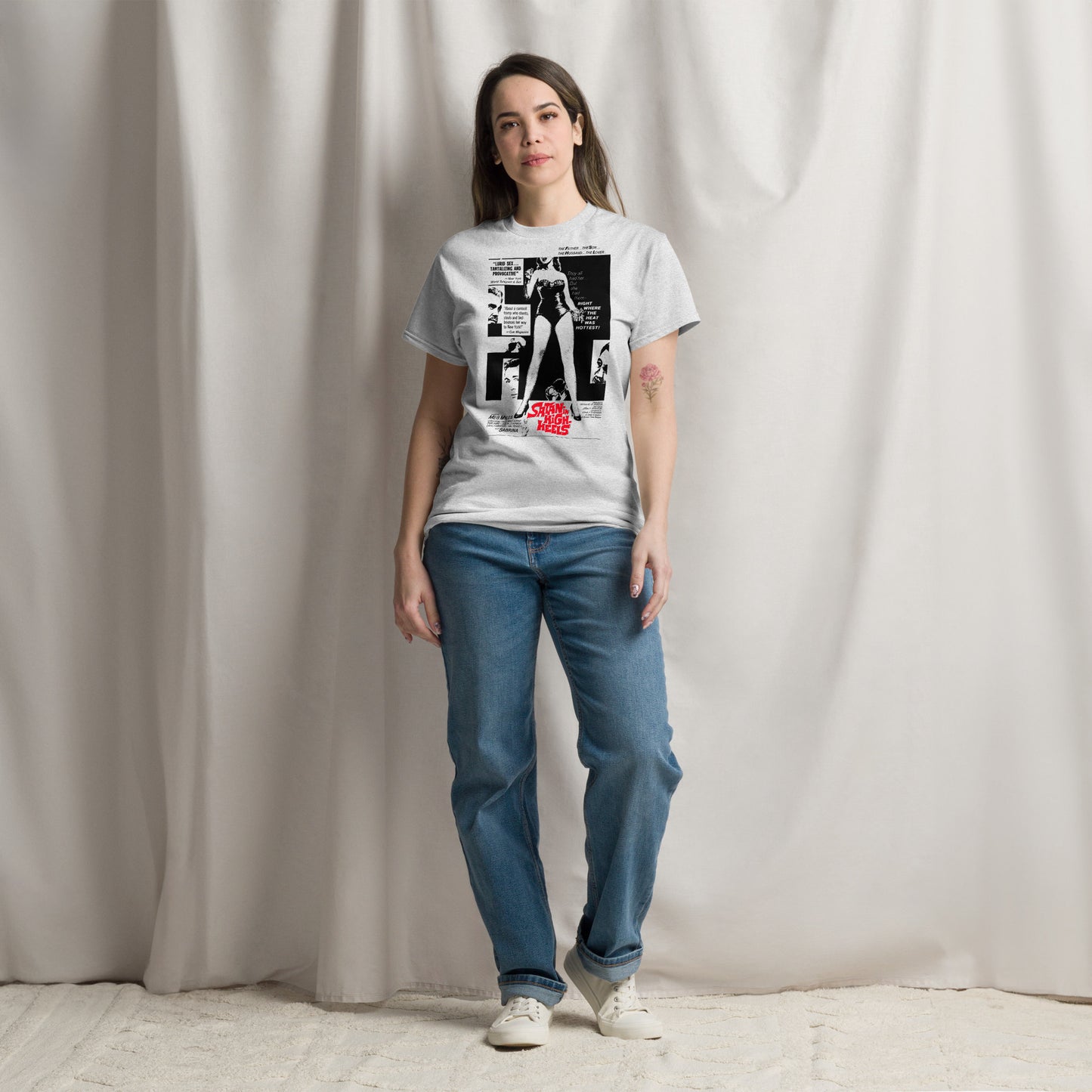 Satan in High Heels Poster Distressed Unisex Classic Tee