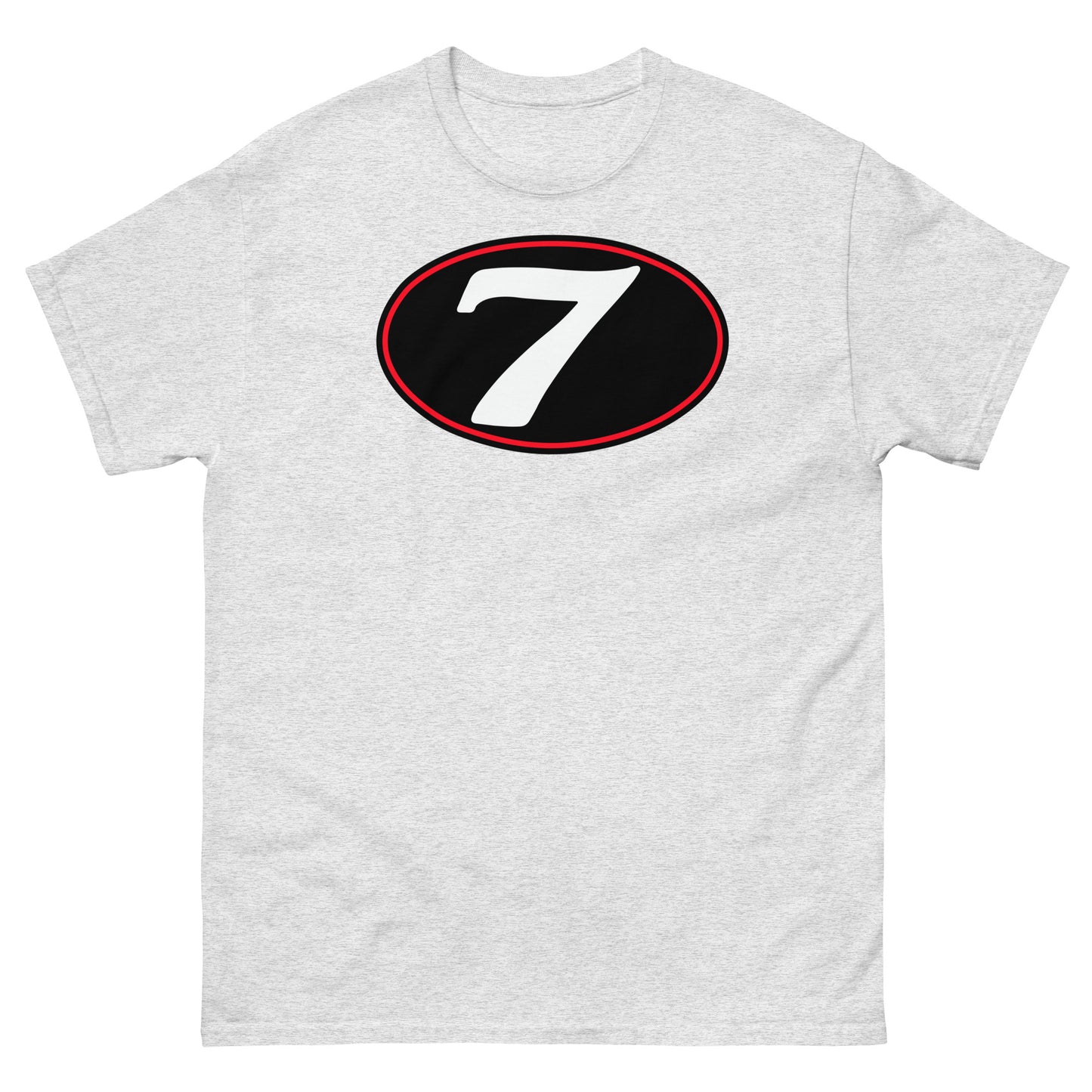 v7 Moto Racer (Black) Rear Fairing Number Plate Unisex Classic Tee