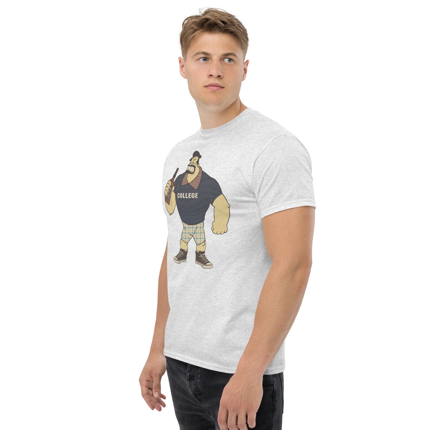 Bluto x Bluto College Mashup Halftone Parody Classic T-Shirt