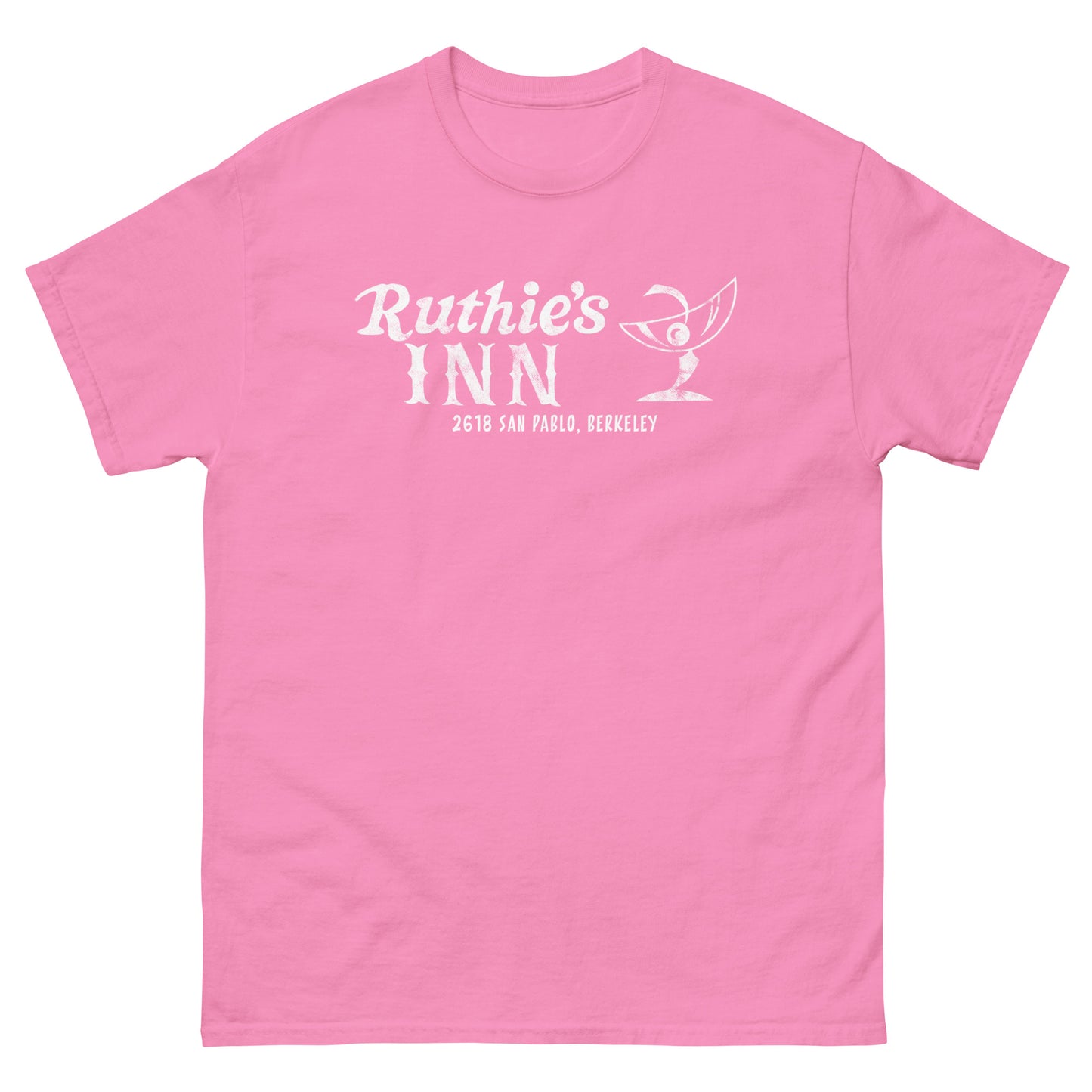 Ruthie’s Inn Berkeley, CA (White) Distressed Vintage Rock Venue Graphic Tee