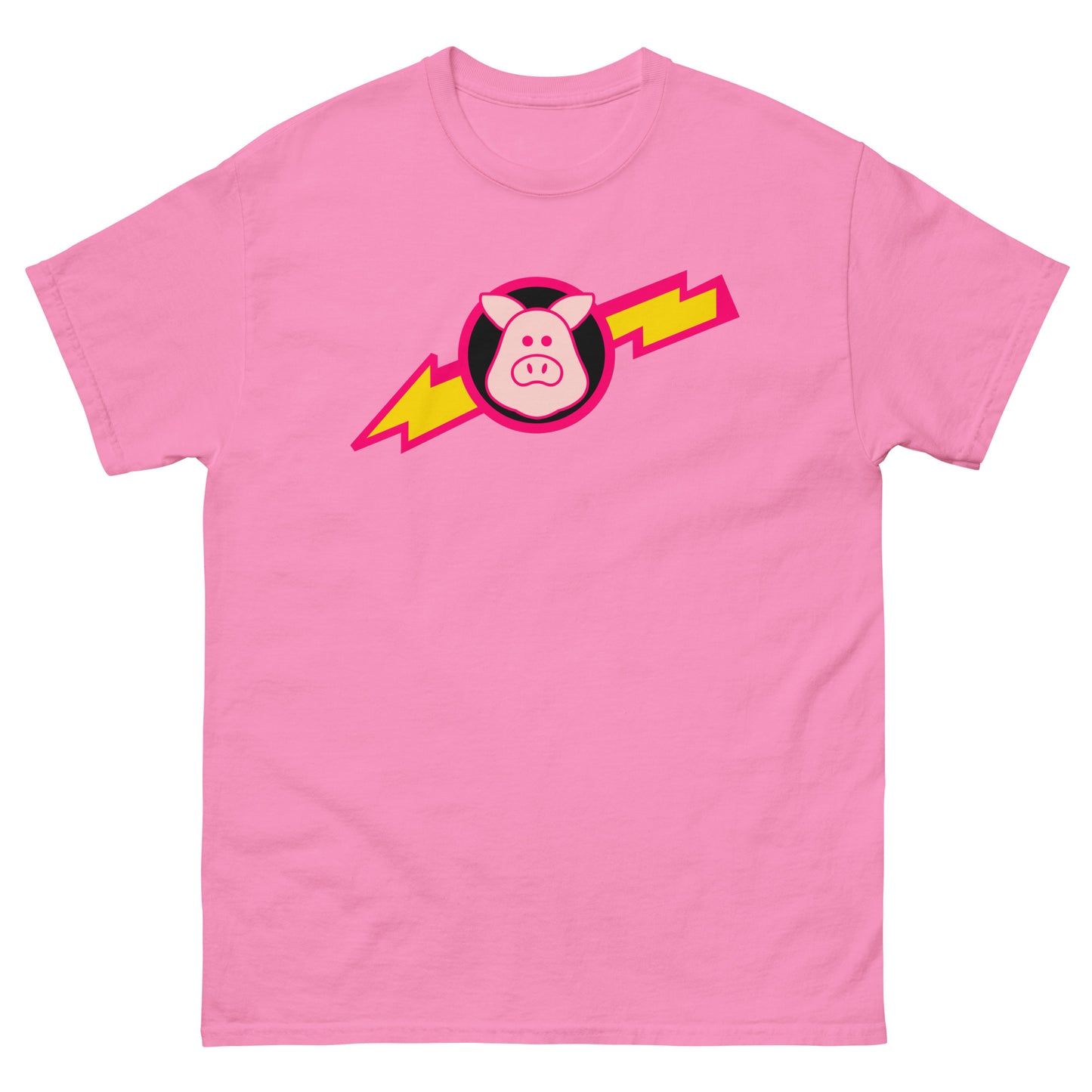 Space Pigs Lightning Bolt Logo Sci-Fi Parody Cosplay Tee