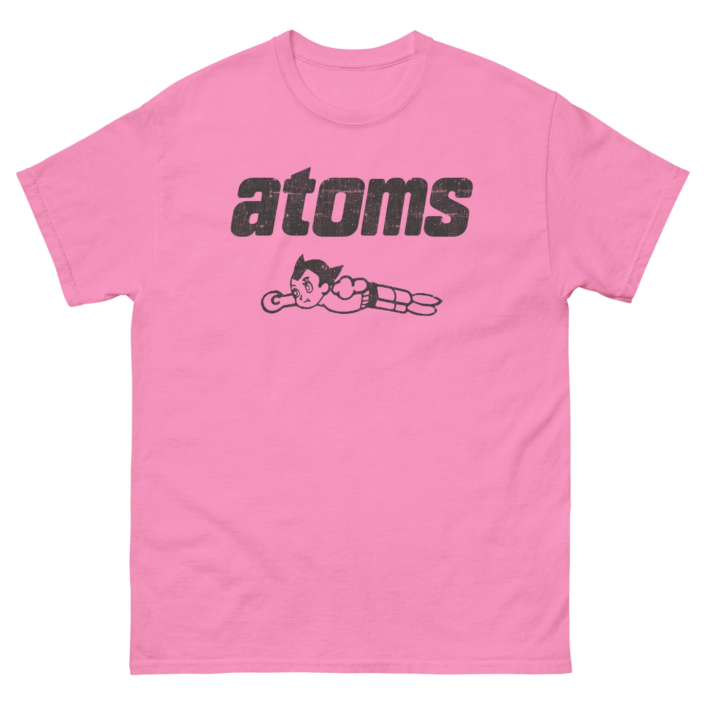 Sankei Atoms サンケイアトムズ Distressed Baseball Logo (Black) Classic Tee