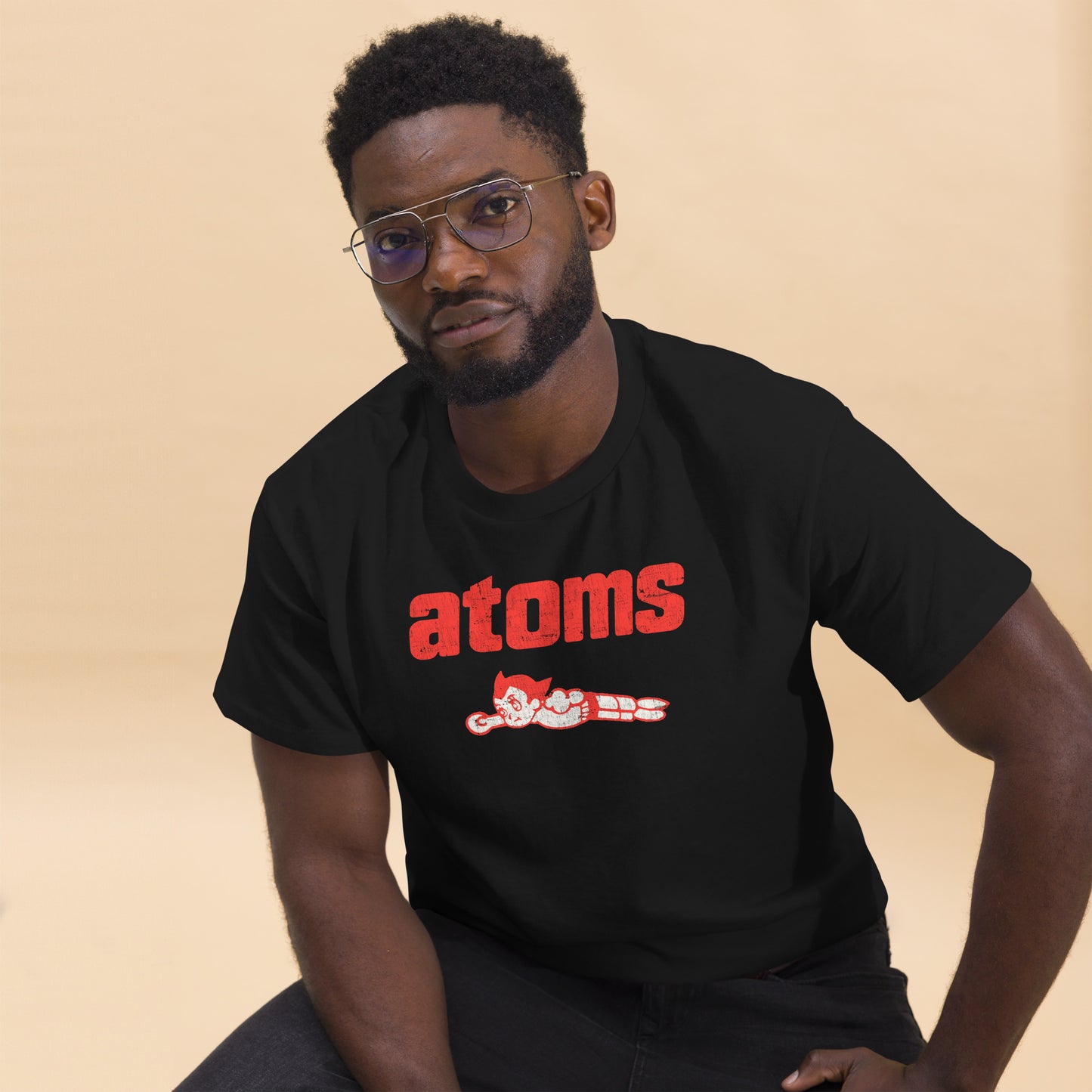 Sankei Atoms サンケイアトムズ Distressed Baseball Logo (Red) Classic Tee